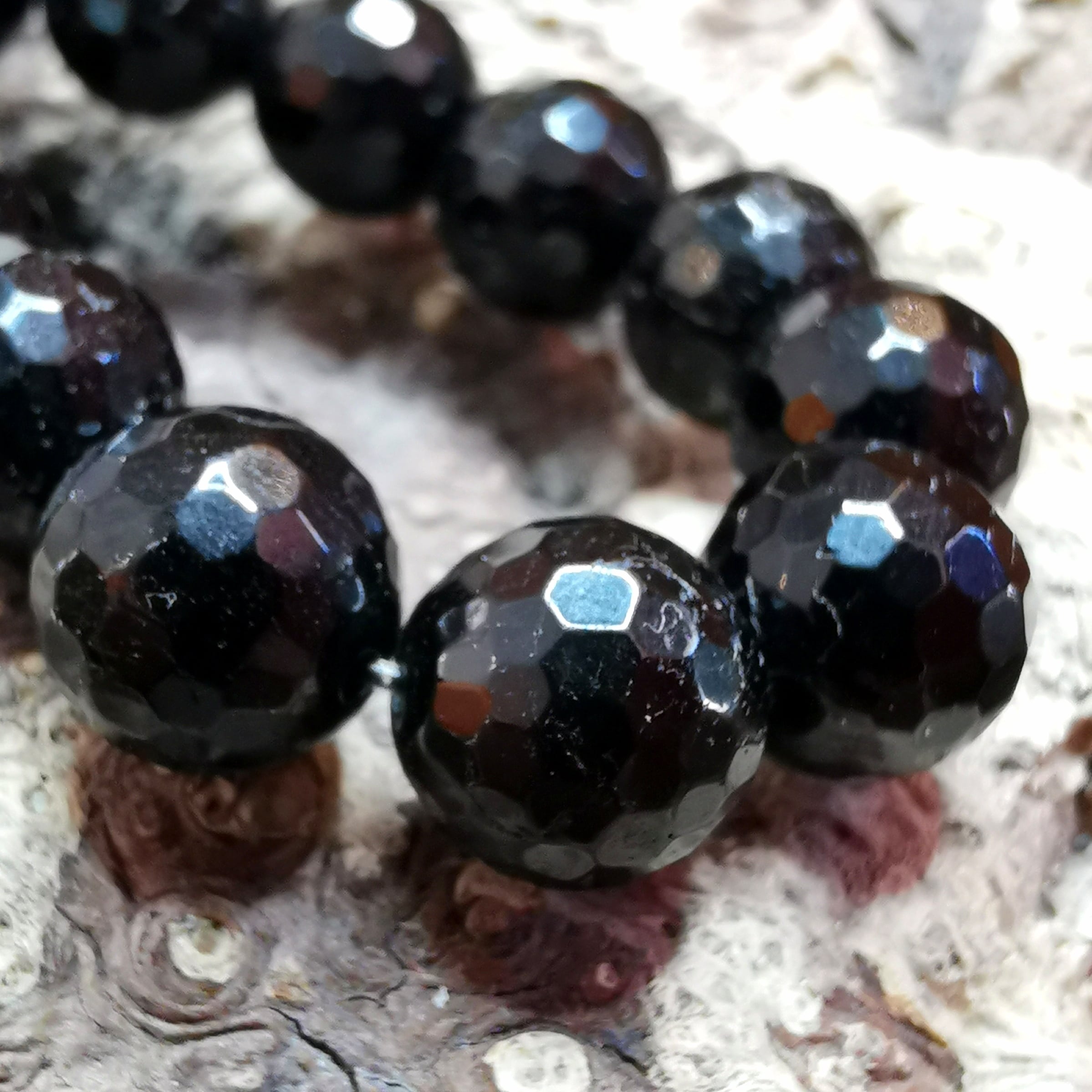 🖤 Onyx Karma Edelstein Armband – geweiht für Schutz, Kraft & Erdung