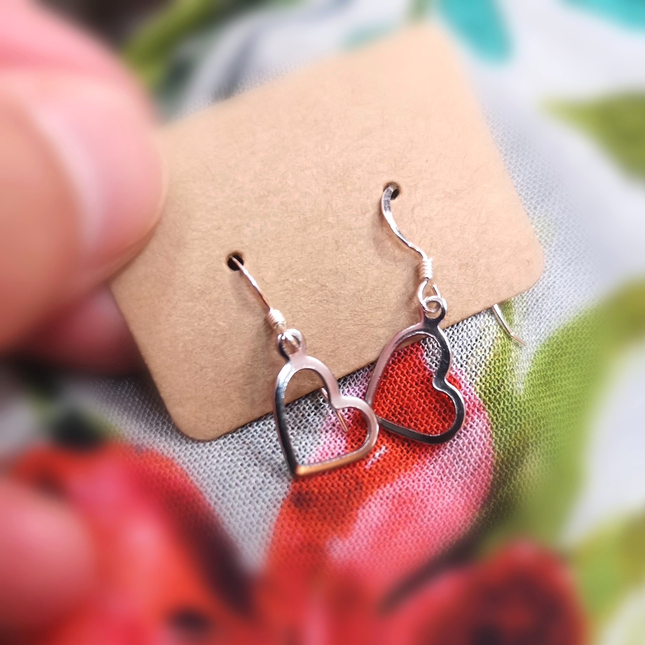 ❤️ Herz Glücksbringer Ohrringe aus Edelstahl - mit Licht & Liebe