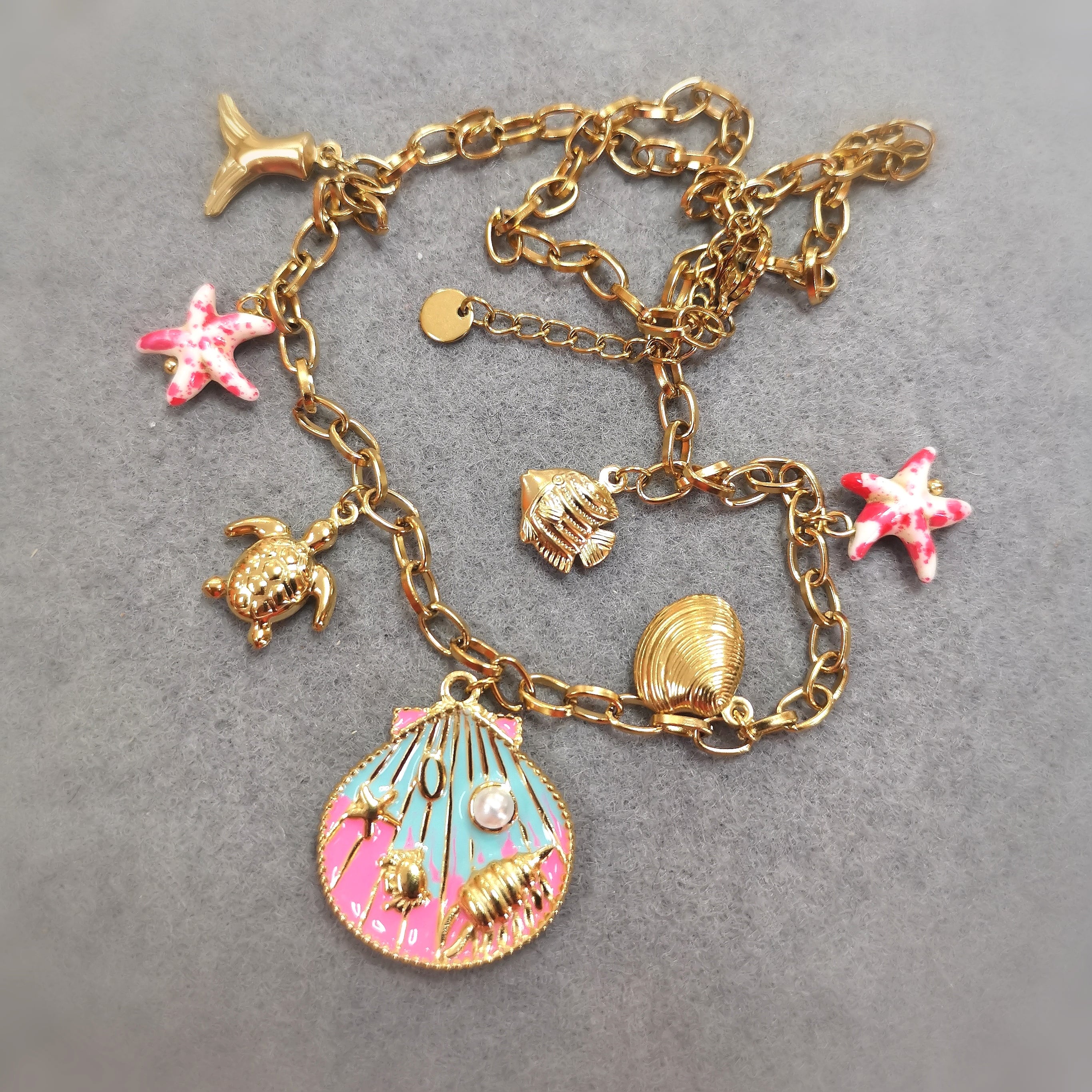 🌊 Ocean Spirit Boho Kette – geweiht für Vertrauen, Leichtigkeit & Meeresmagie