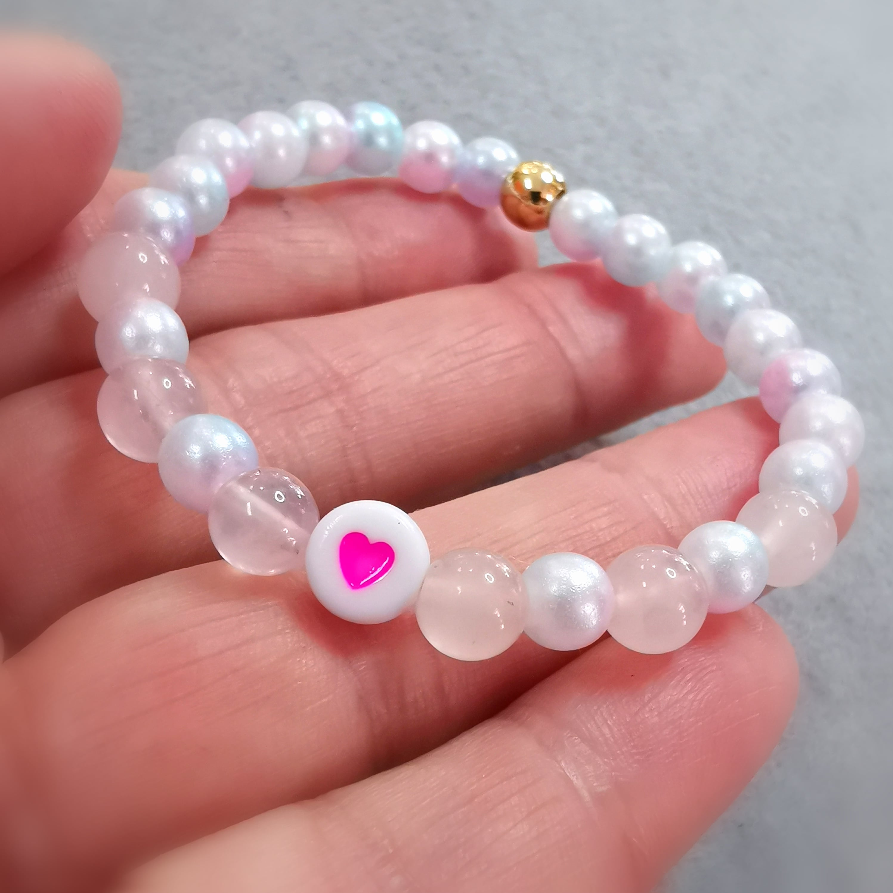 💖 Kinder Armband „Seifenblasen & Herzenslicht“ – Liebe, Geborgenheit & Lebensfreude