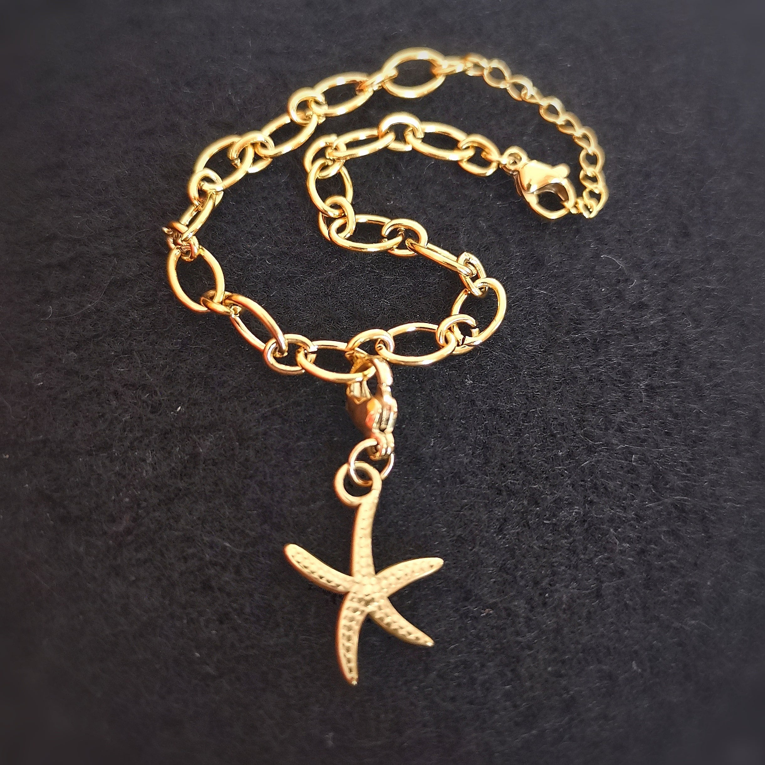 Edelstahl Krafttier Seestern Gold Armband – Hoffnung & Wunder