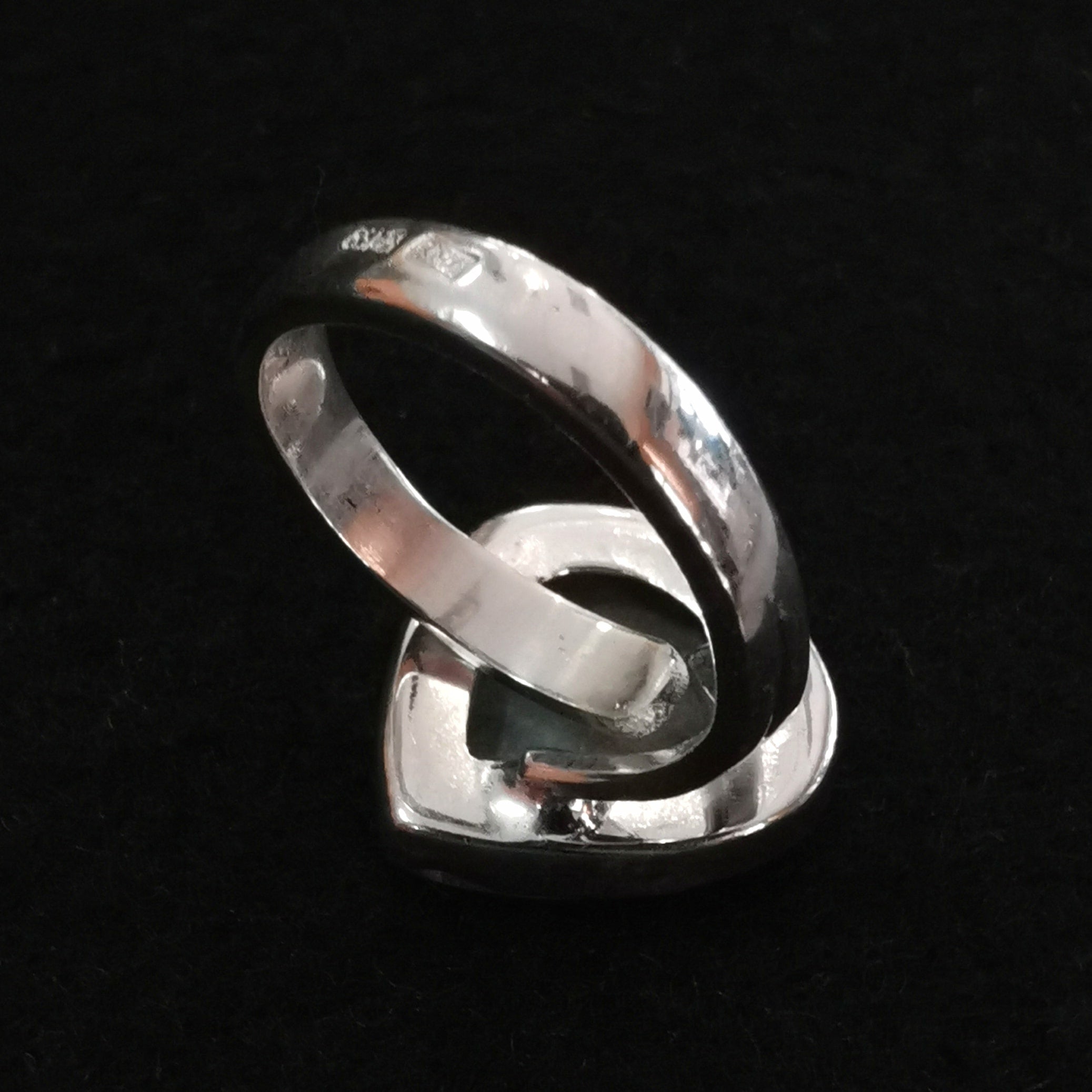 Larimar Edelstein Sterlingsilber Design Ring, geweiht für Vertrauen & Freiheit