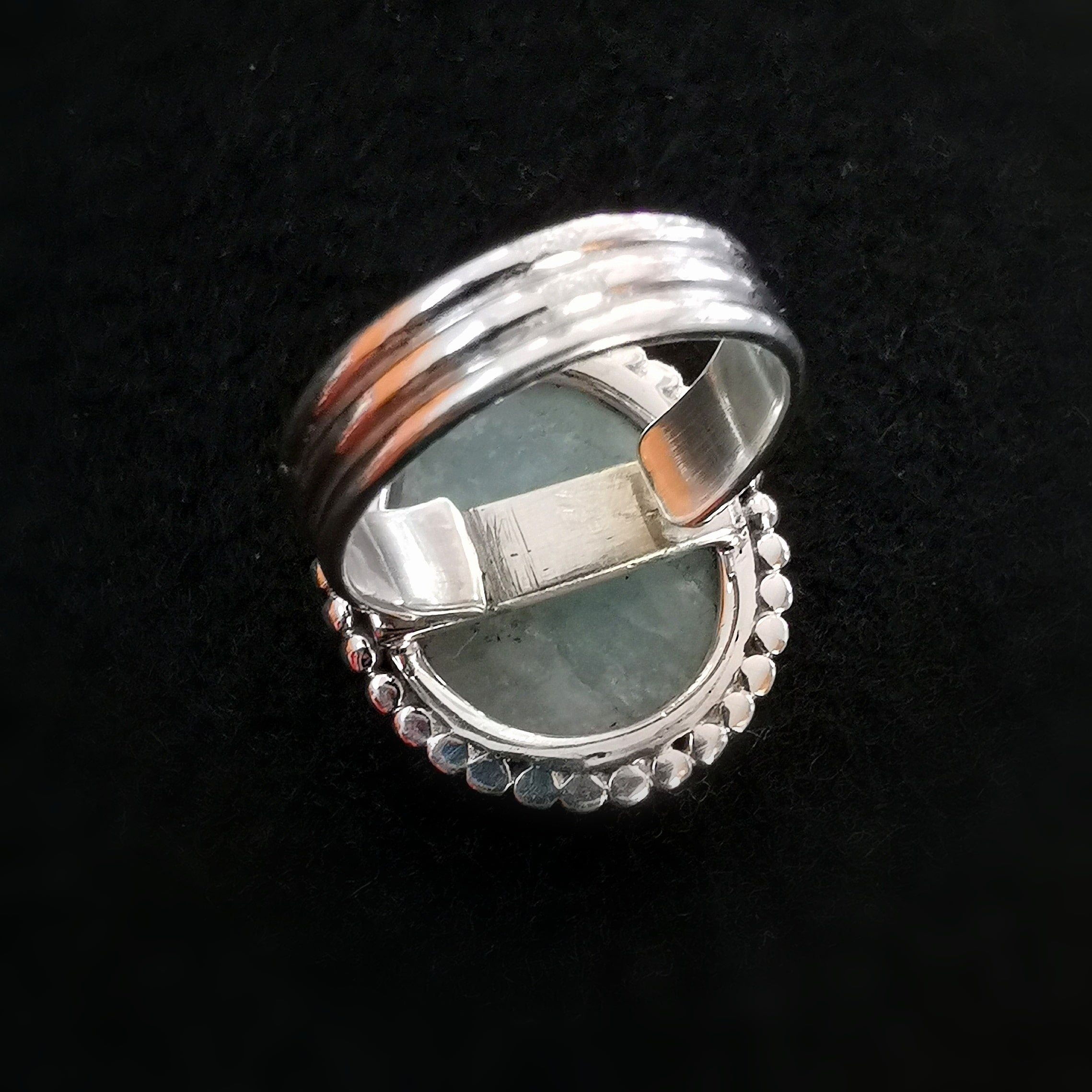 Aquamarin Edelstein Ring, geweiht – Klarheit & innere Ruhe