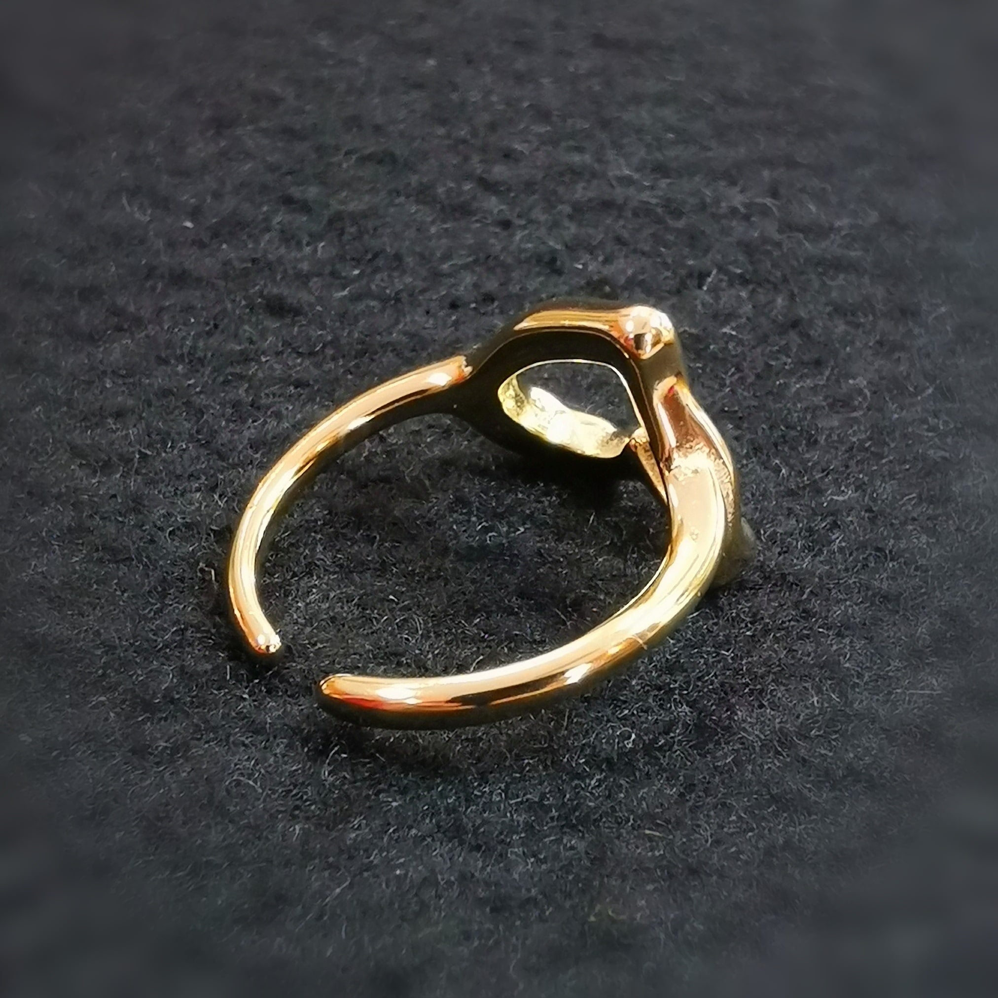 Herz Edelstahl Boho Gold Ring - love you forever – Liebe & Harmonie