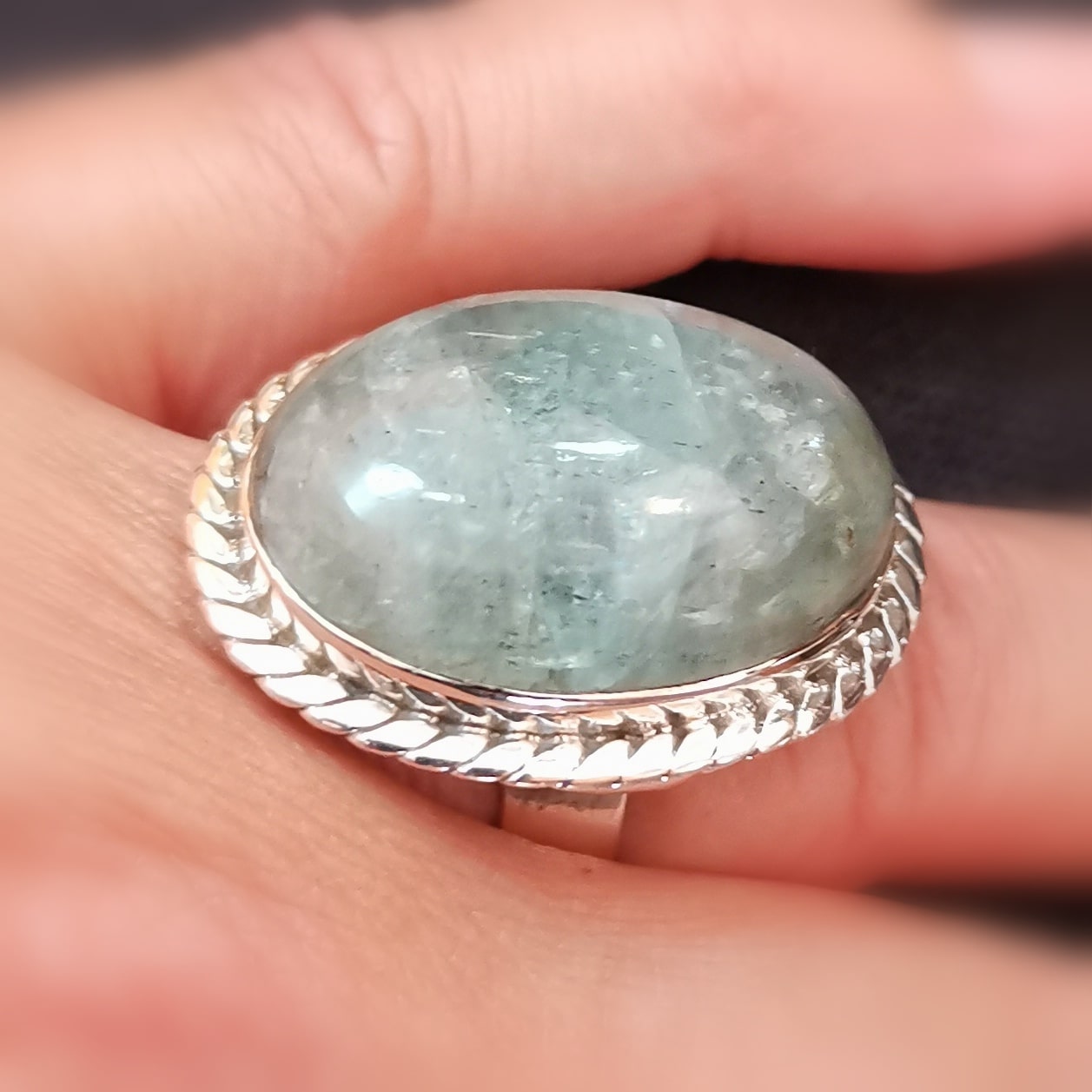 Labradorit Edelstein Sterlingsilber Ring geweiht – Harmonie & innere Tiefe