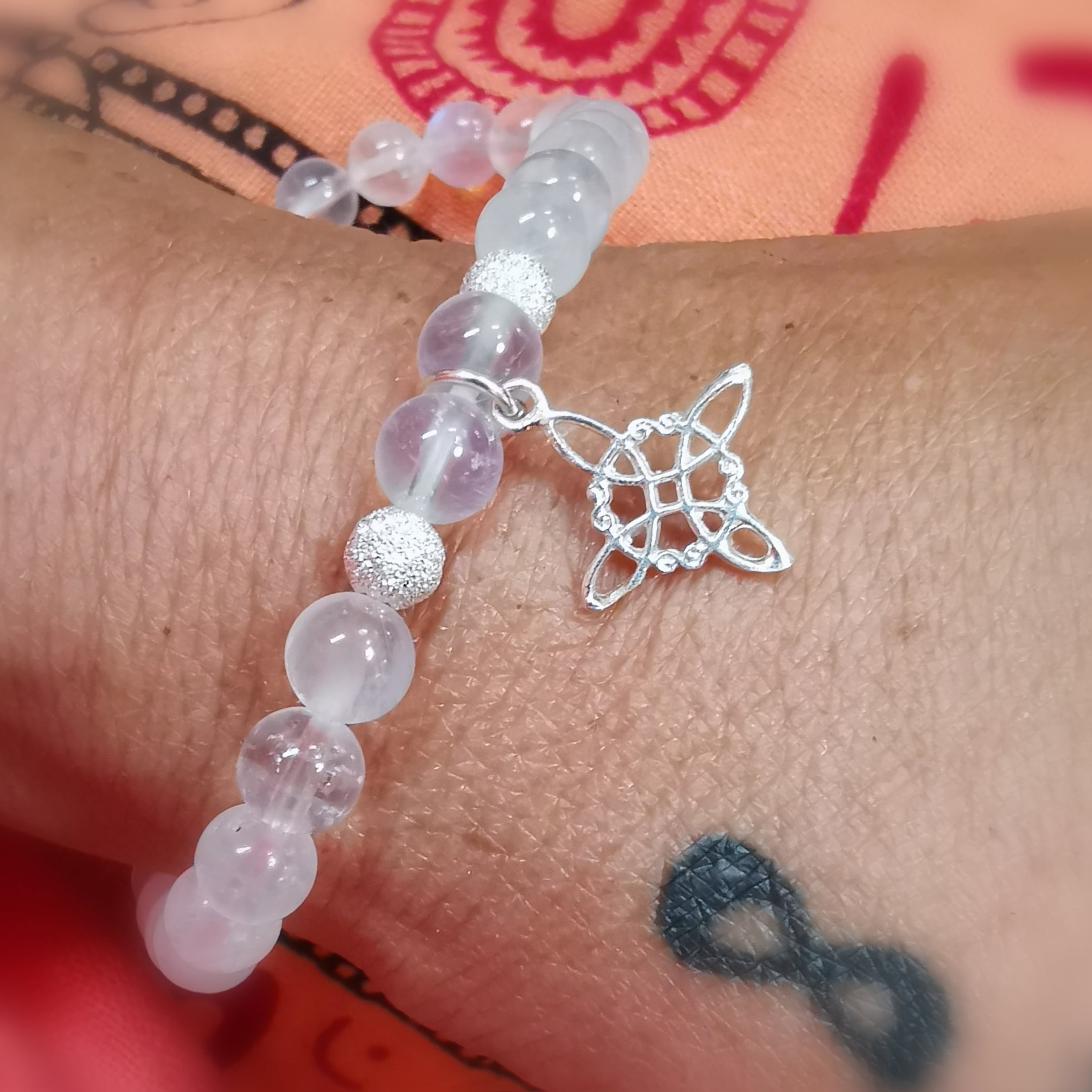 Mondstein Regenbogen Edelstein Hexenknoten Karma Armband – geweiht #magisch