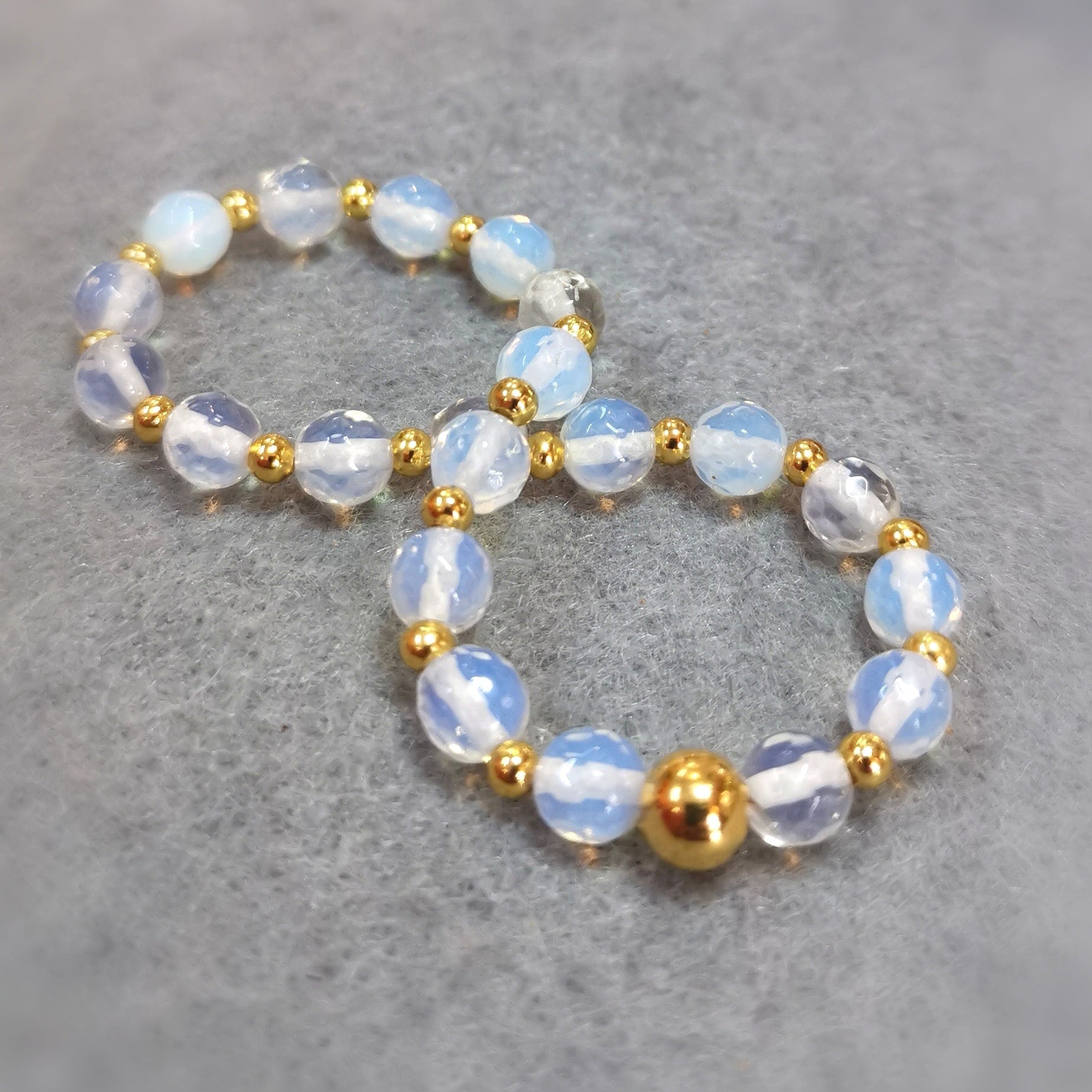 Opal Kinder Armband Gold Edelstahl – Lebensfreude & Leuchten im Herzen