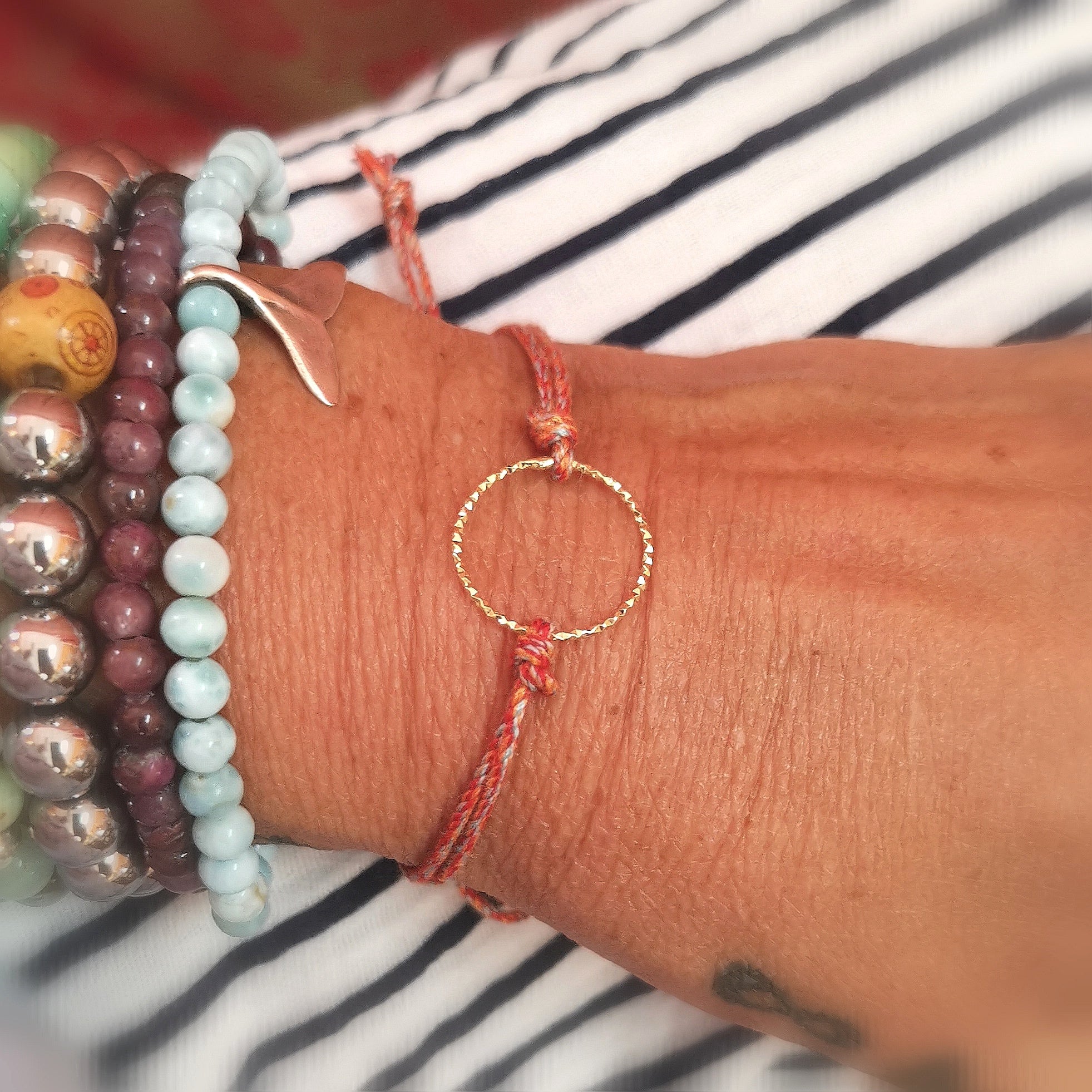Lebenskreis Karma Armband – „lebe deinen Traum“