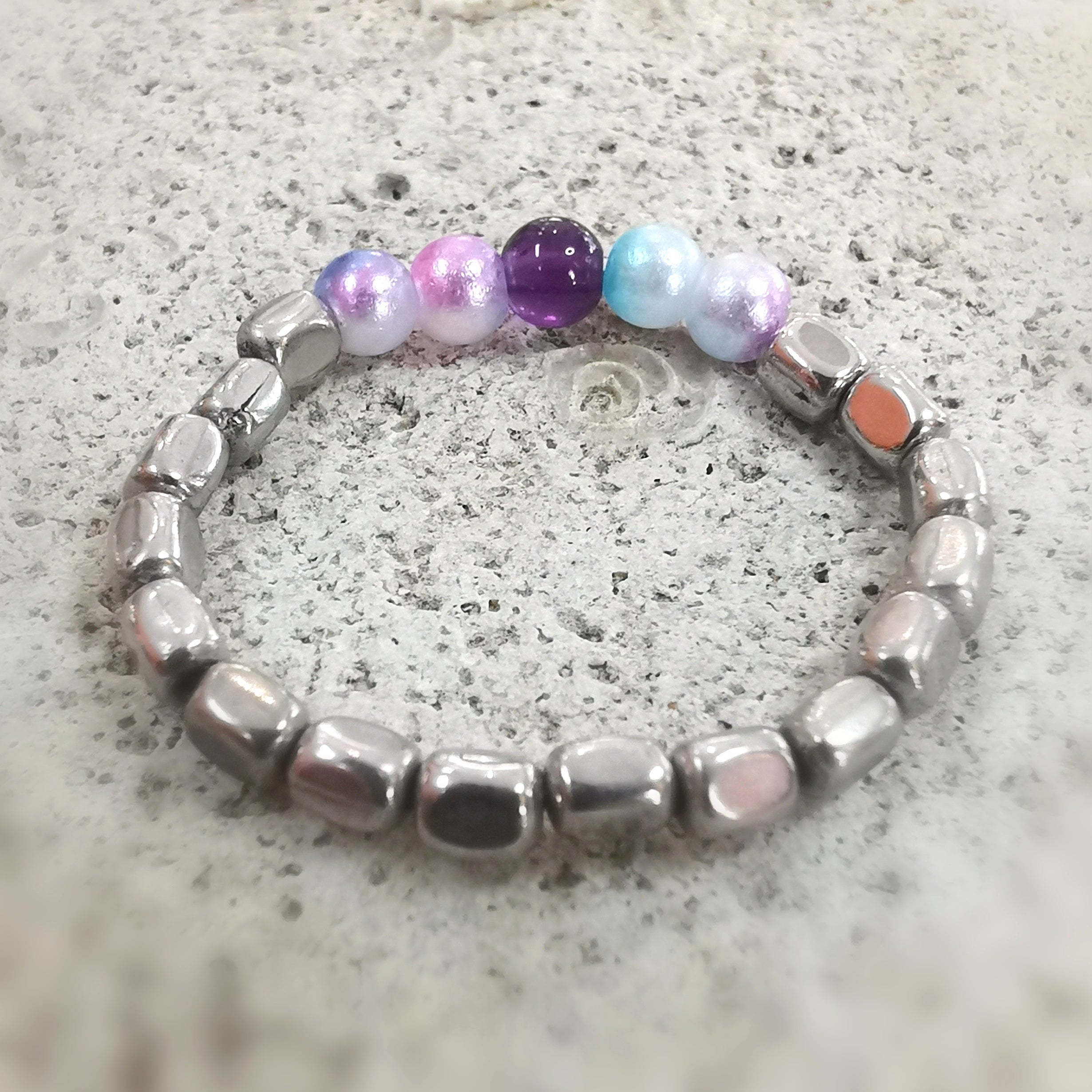 Amethyst Yoga Ring – geweiht für Balance & innere Klarheit