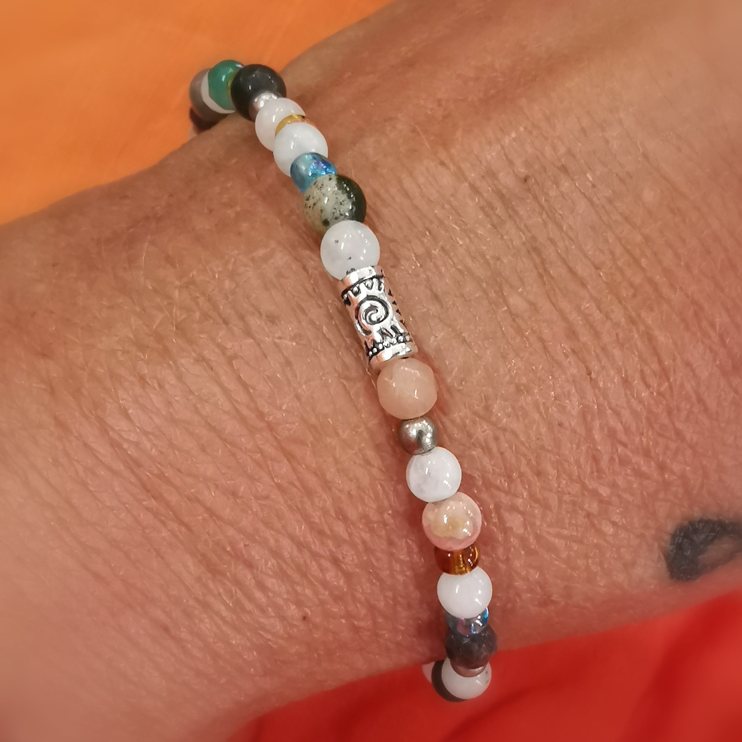 Yoga Energie Armband Edelstein Mix – geweiht für Chakra Balance