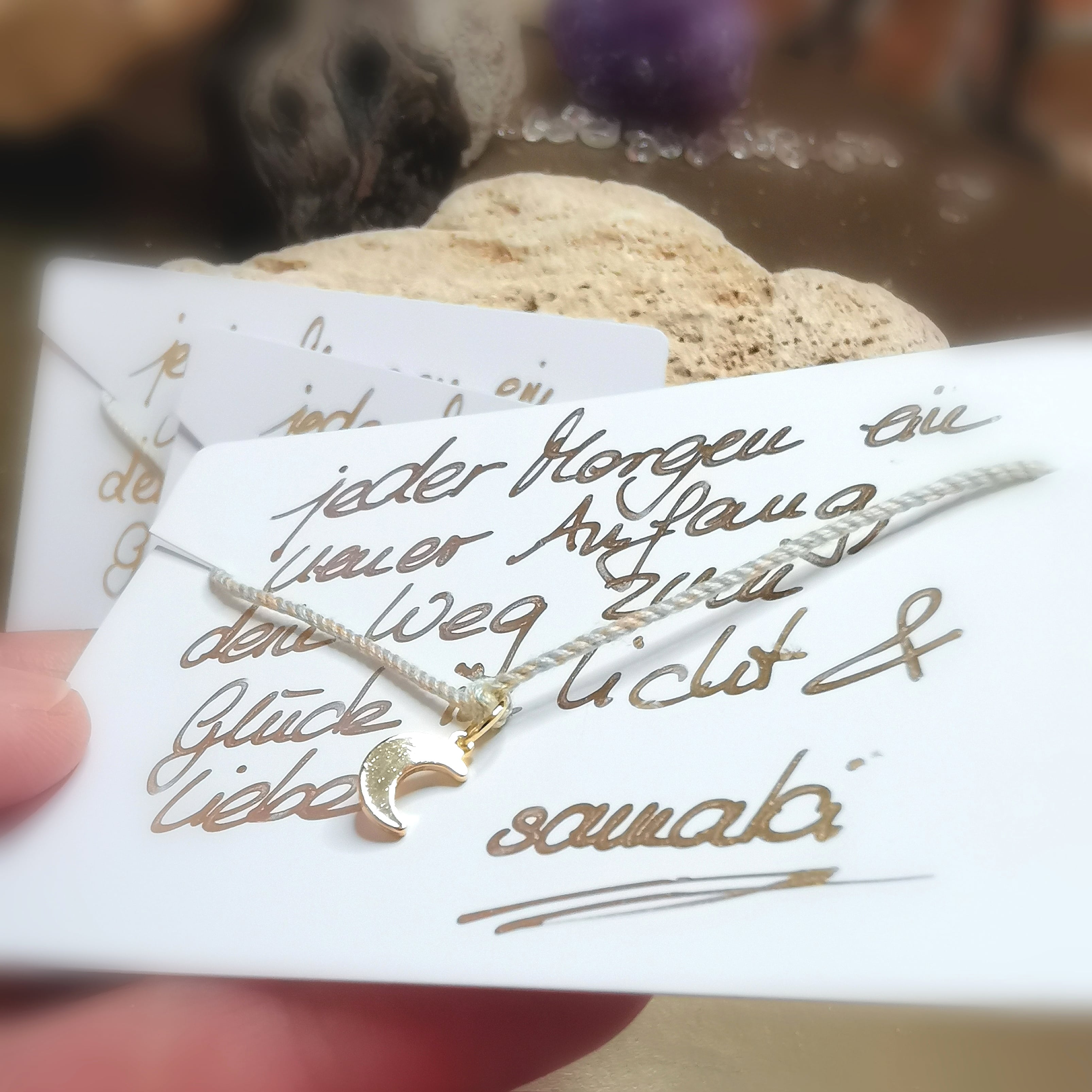 Permanent Yoga Armbändchen – Neumond Reminder von Mallorca