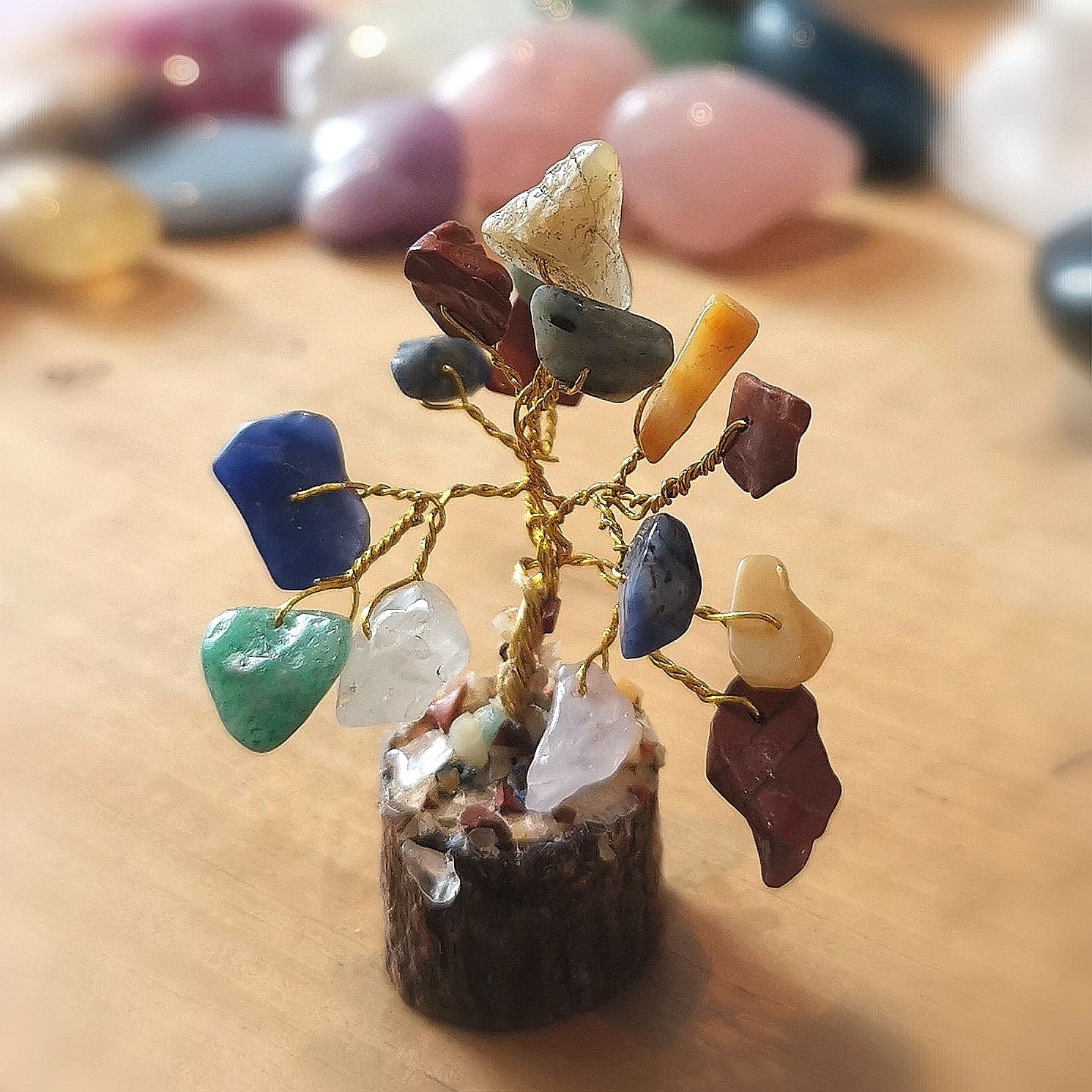 Chakra Steine Tiny Tree – geweiht für Balance, Energie & Lebensfreude