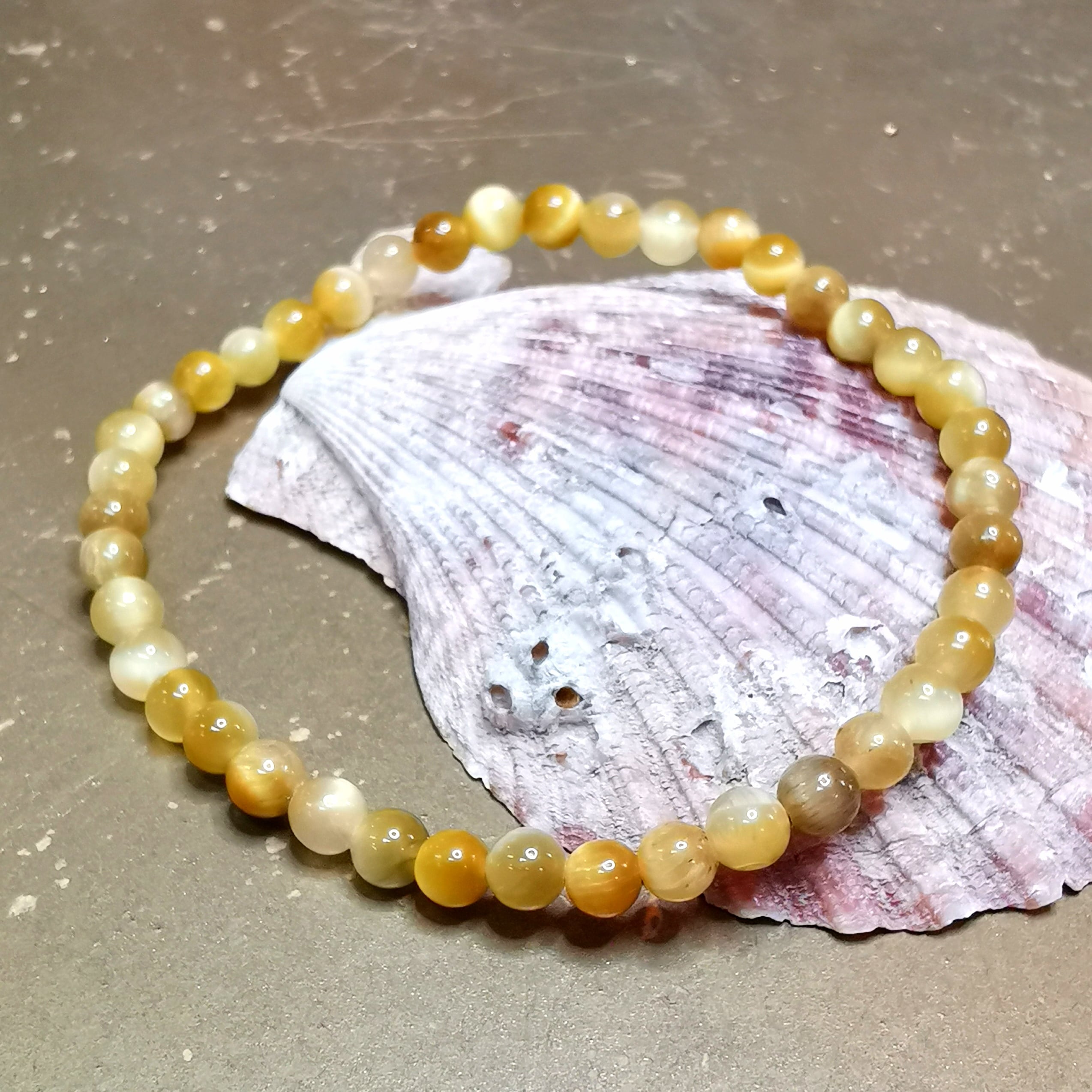 Gold Tigerauge Edelstein Armband – für innere Sonne, Mut & Solarplexus-Kraft