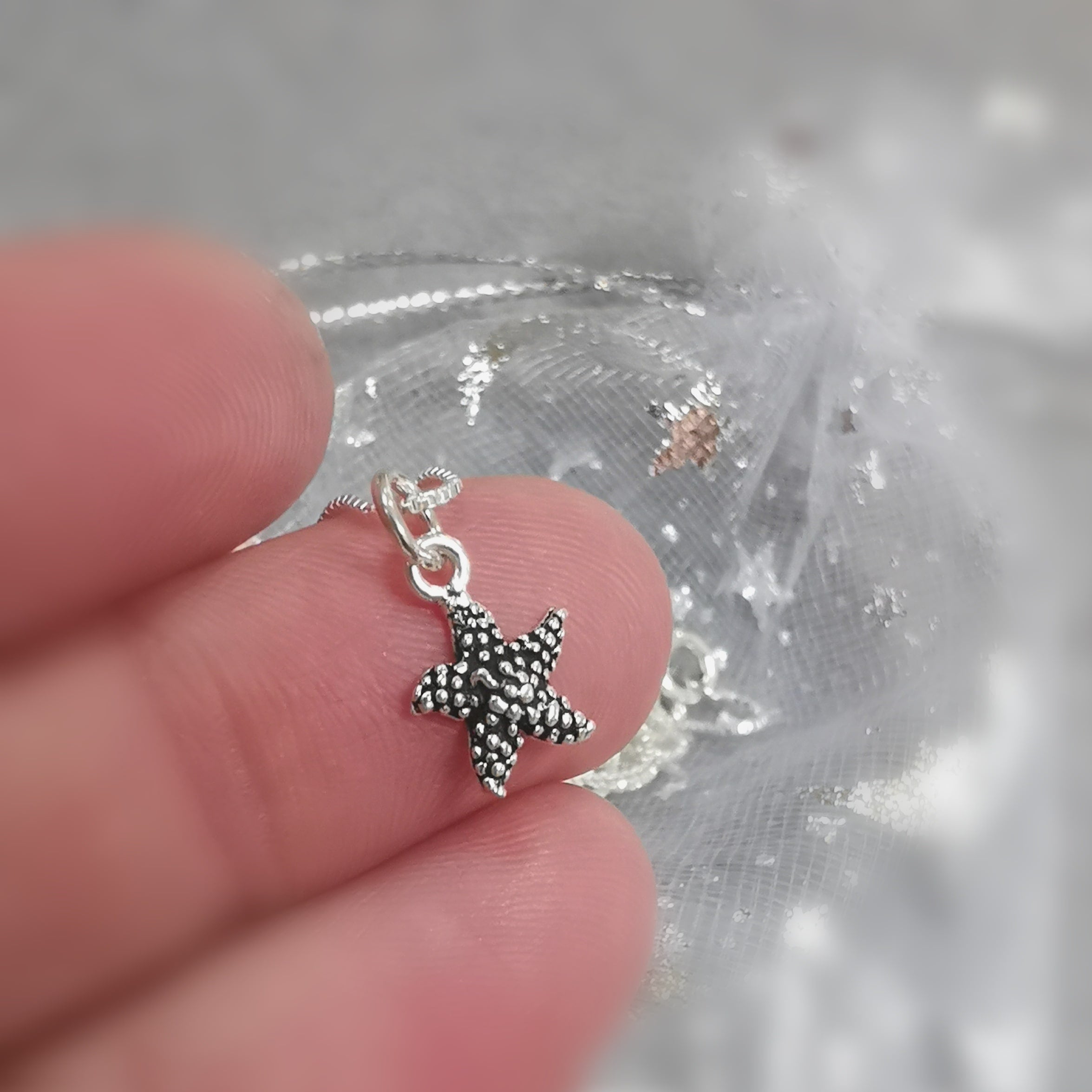 Sterlingsilber Seestern Karma Kettchen – geweiht für Wunder