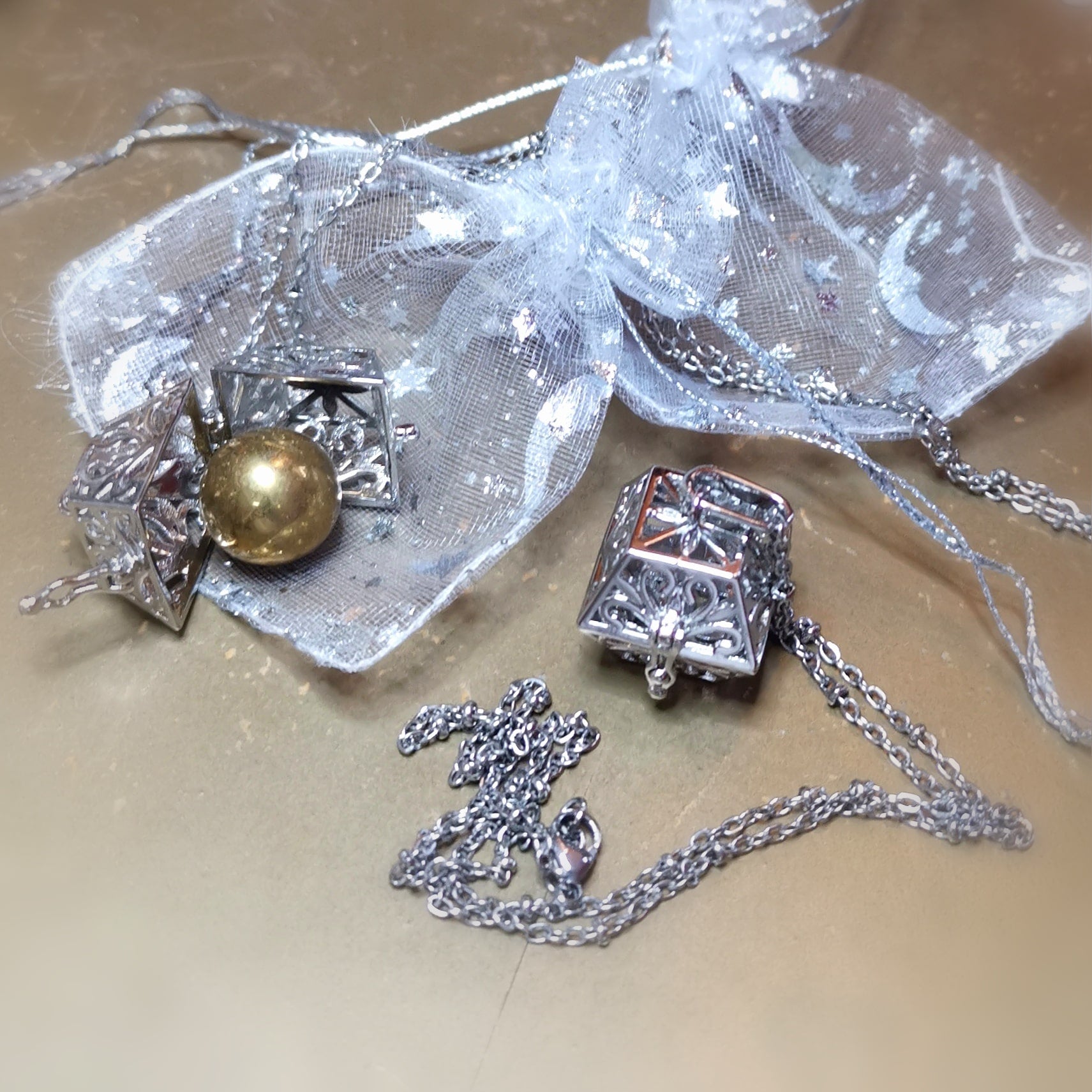 Engelsrufer Wunschbox Kette – mit Klangkugel · geweiht für Harmonie & Herzenswünsche