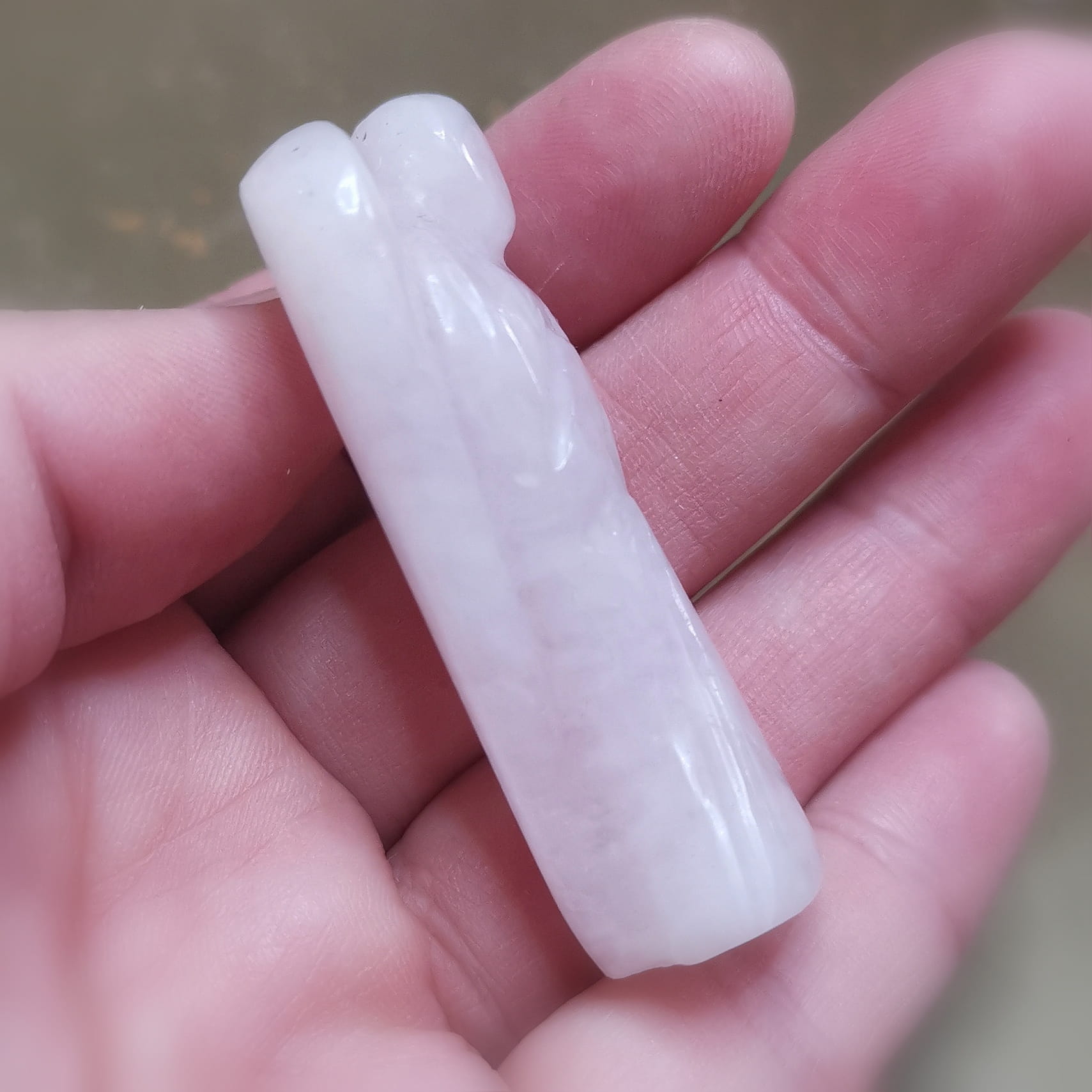 Rosenquarz Schutzengel Handschmeichler Edelstein Talisman – Vertrauen