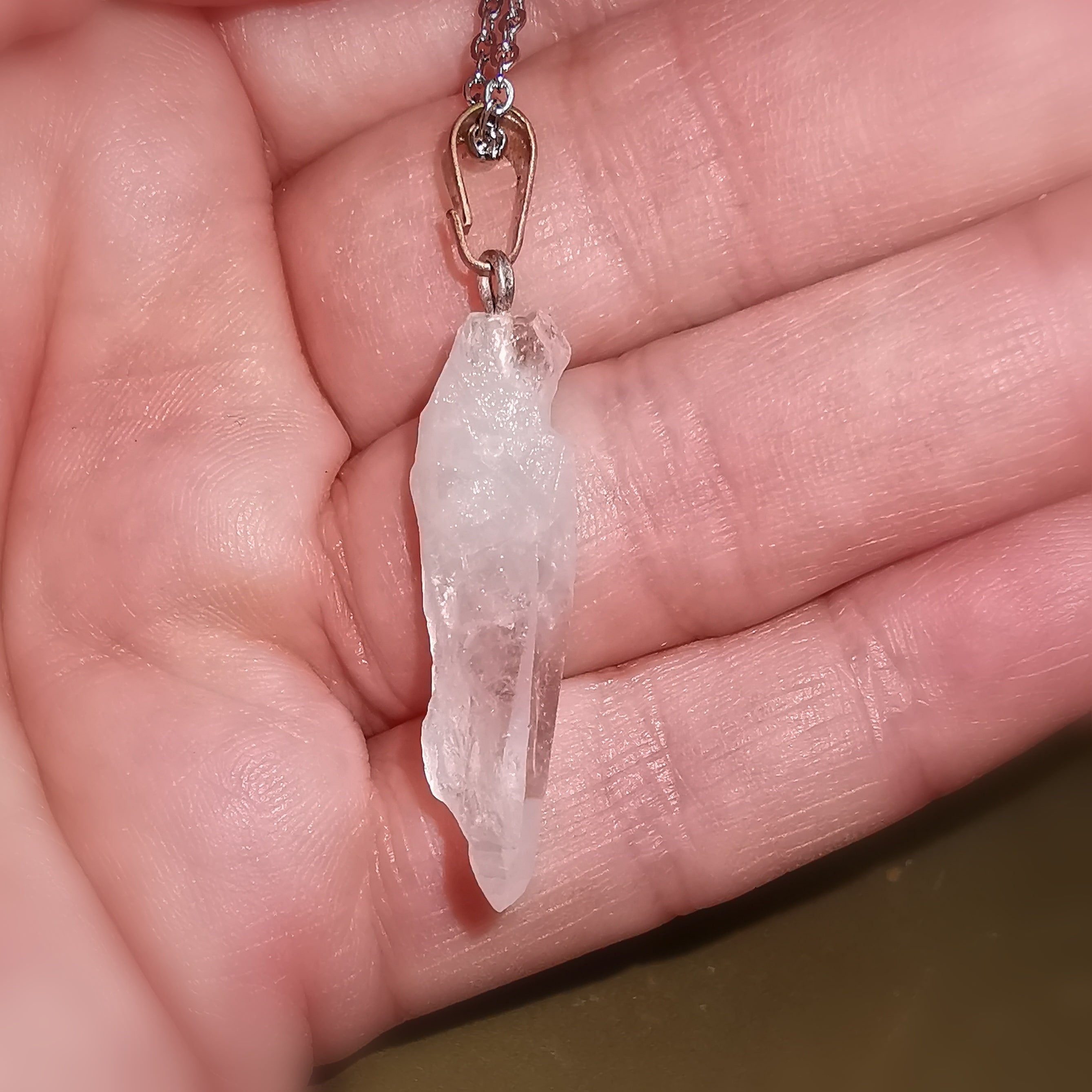 Lemurien / Bergkristall Quarz Karma Kette – geweiht für Aura-Kraft, Klarheit & Lichtbewusstsein