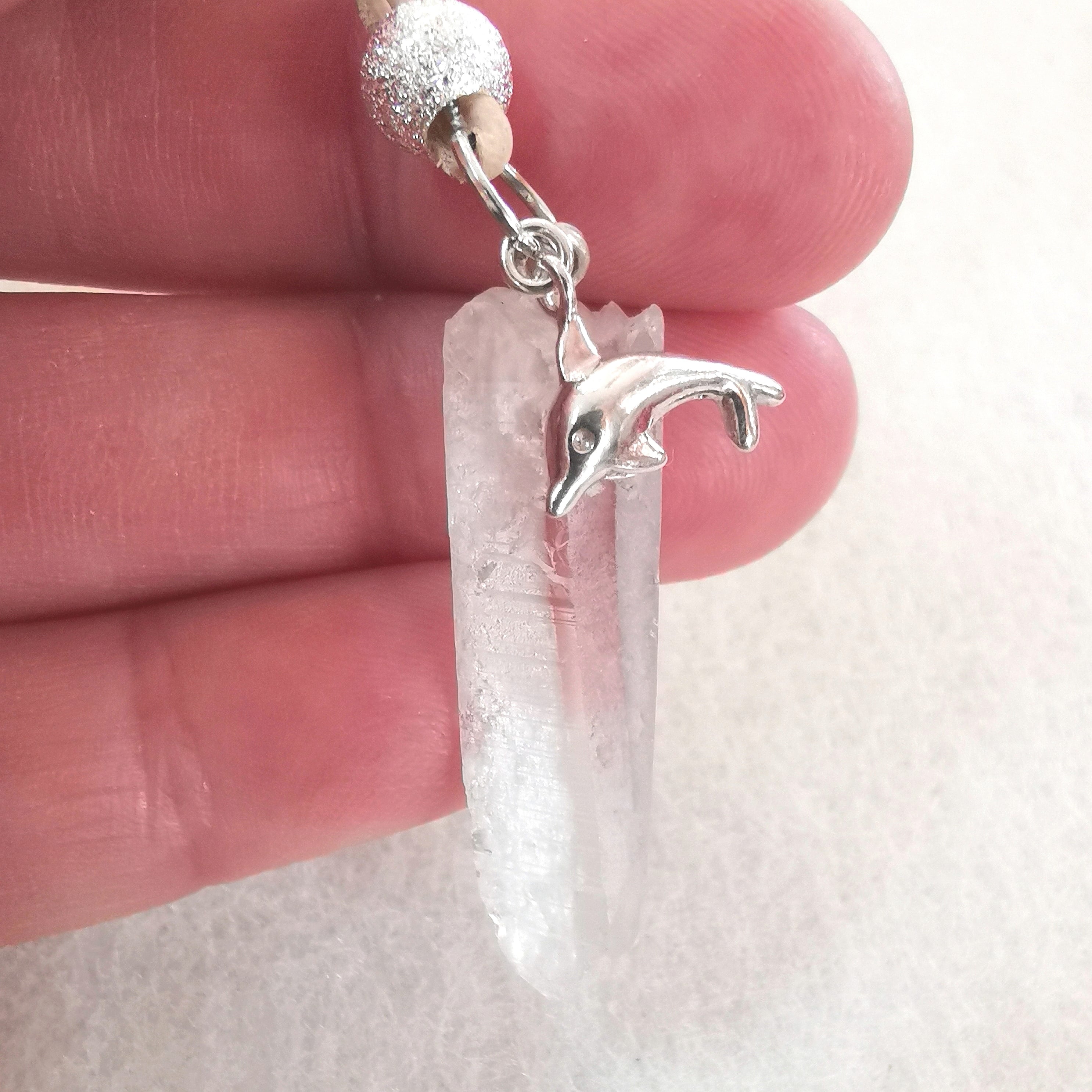 Lemurien Quarz Delfin Edelstein Karma Kette – Reminder für Klarheit & Leichtigkeit