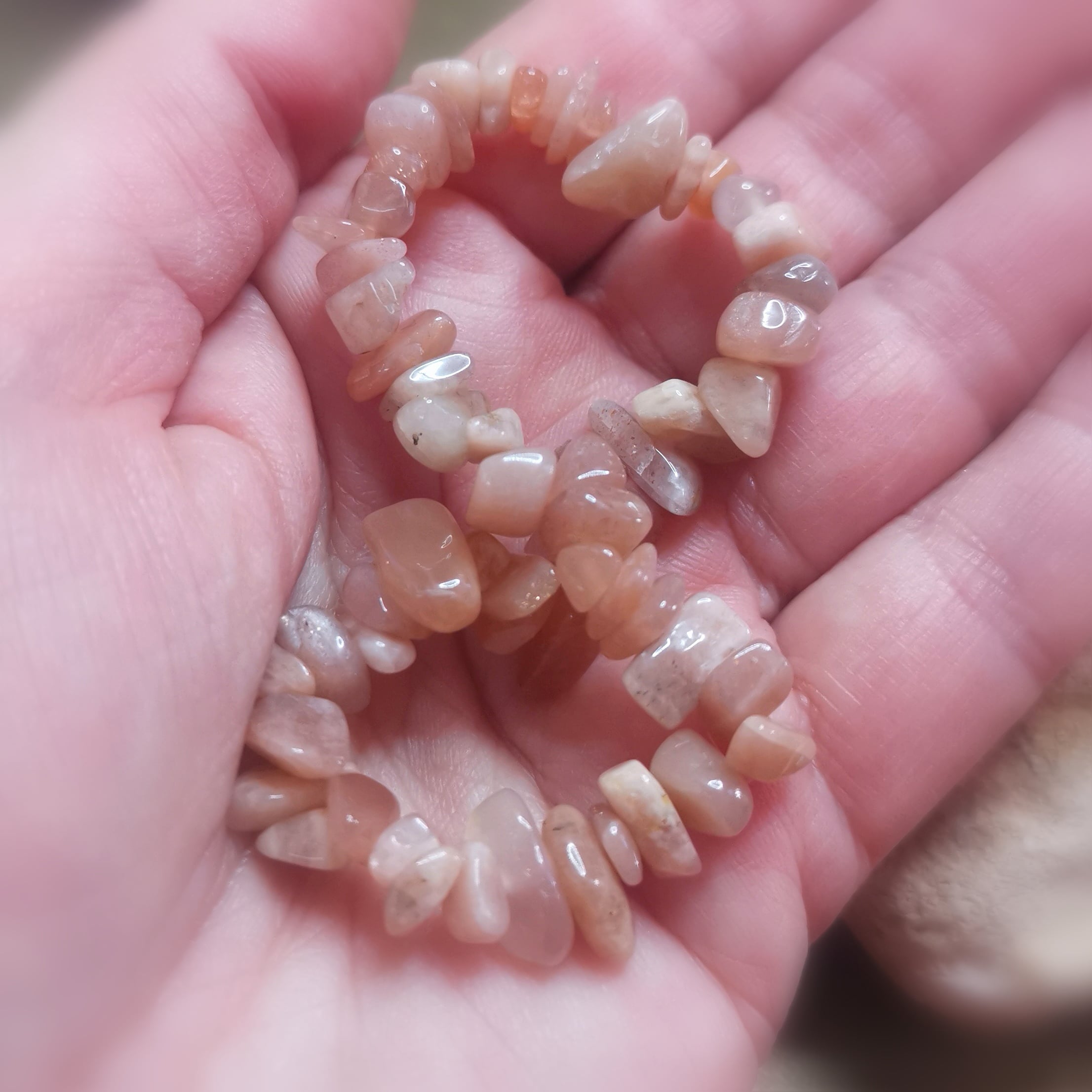 Sonnenstein Edelstein Heilstein Armband für Damen - Herzenswärme