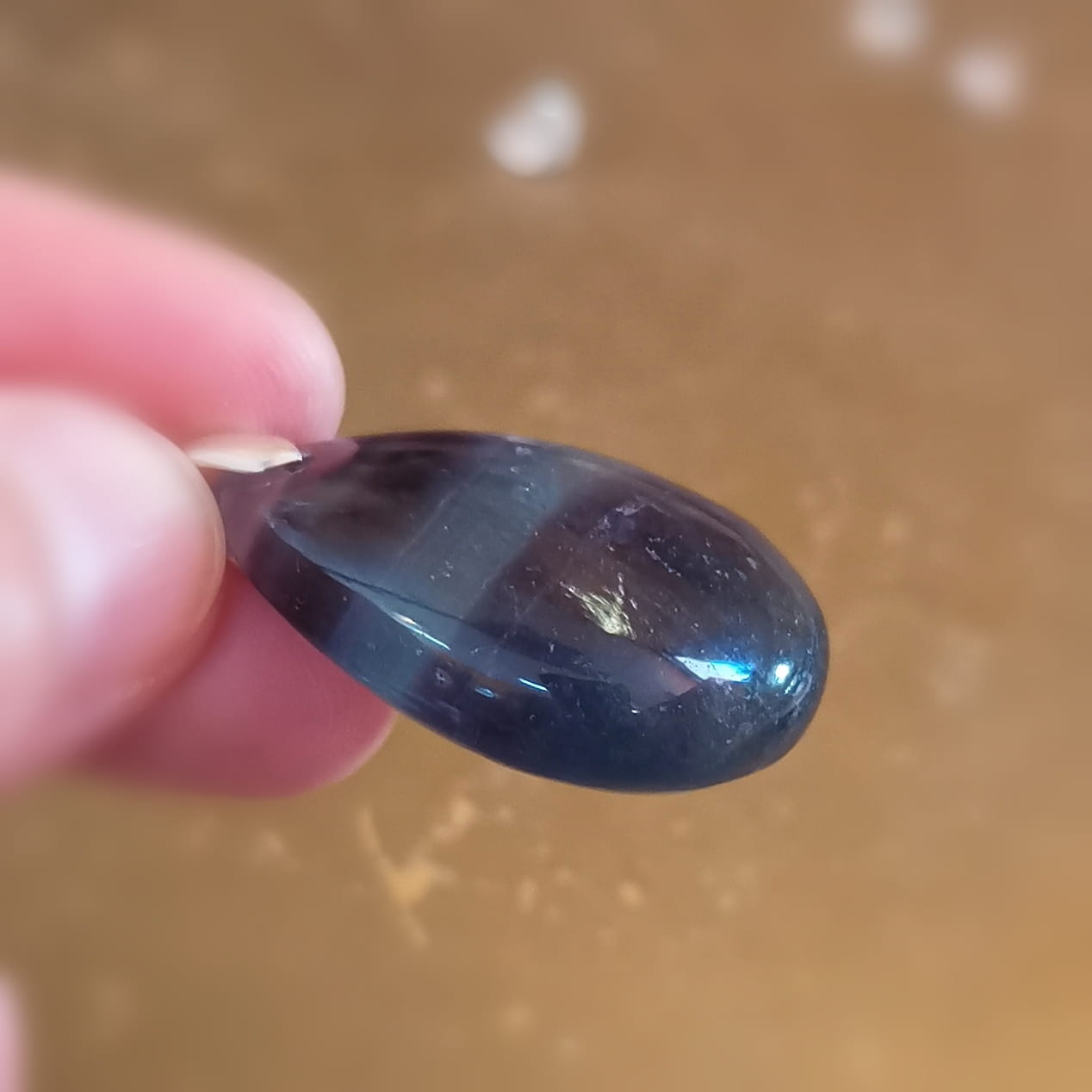 Regenbogen Fluorit Edelstein Karma Kette – geweiht für Leichtigkeit & innere Balance