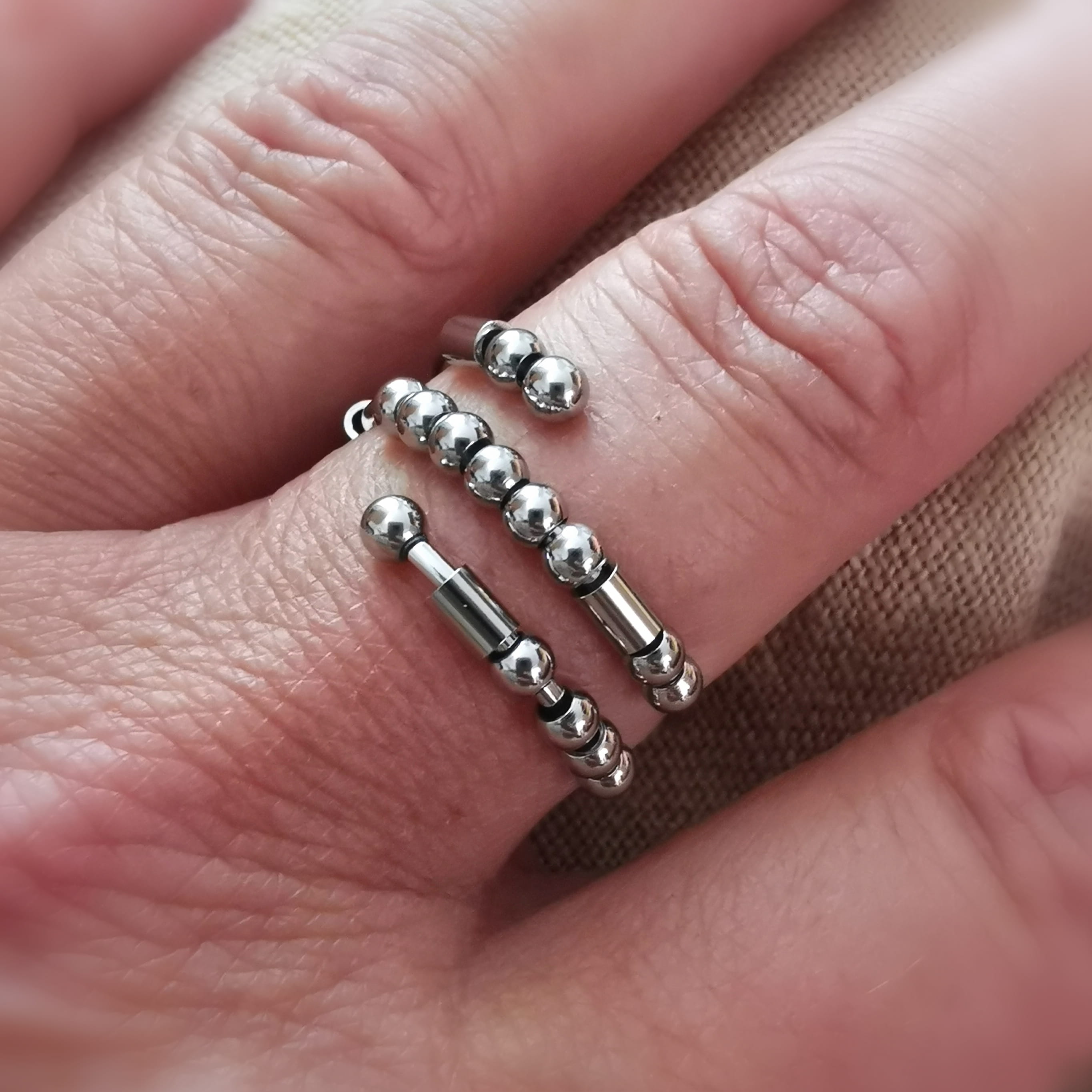 Morsezeichen Ring #Mut – never give up · Reminder für deinen Weg