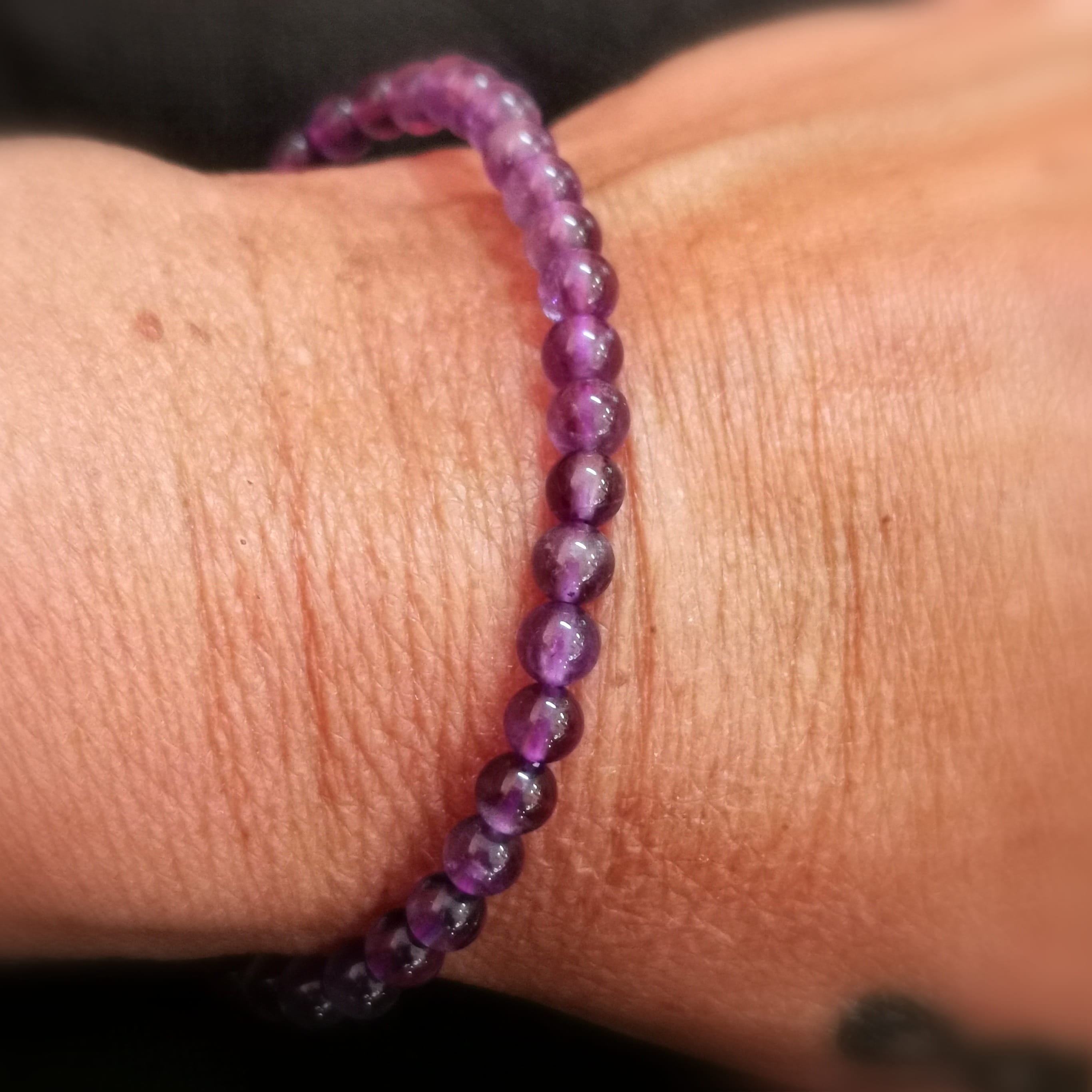 Amethyst Armband AA Heilstein Qualität – geweiht für Frieden, Intuition & Harmonie