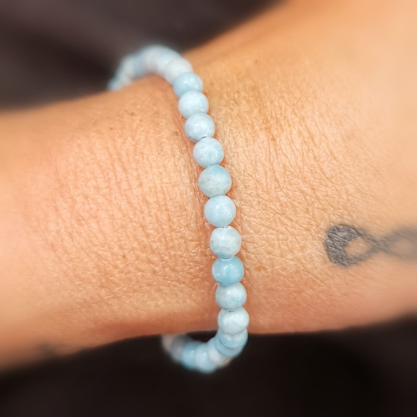 Larimar Brasilien Armband – geweiht für Freiheit, Gelassenheit & innere Klarheit