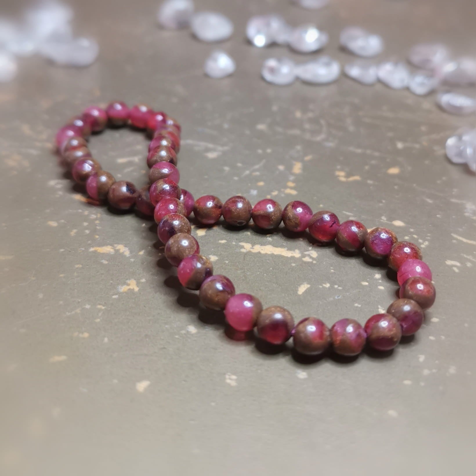 Jaspis AA Qualität Sammelarmband Yoga Karma – Wurzelchakra, Erdung & innere Stärke