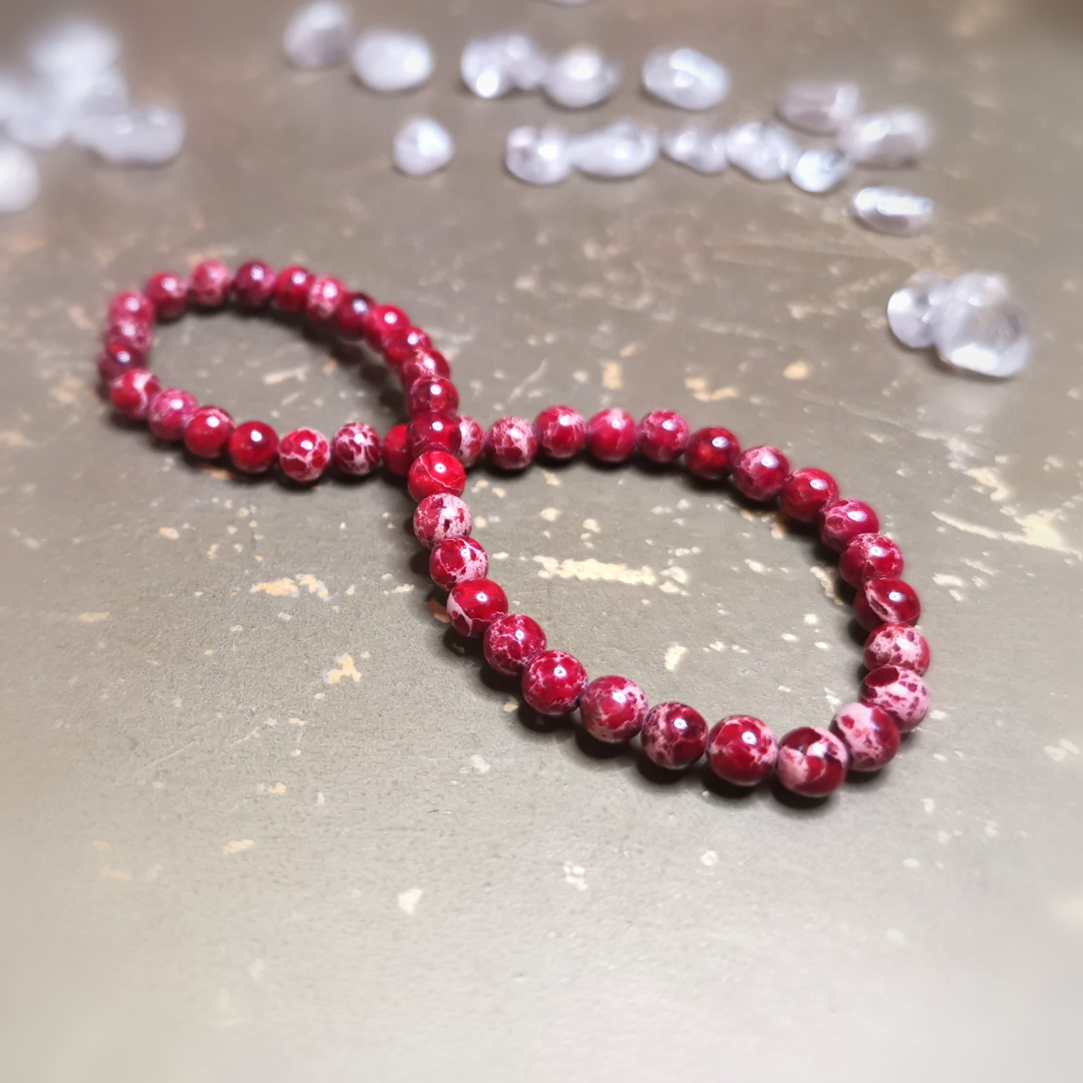 Imperial Jaspis Edelstein Karma Armband – geweiht für Klarheit, Kraft & das pure Leben