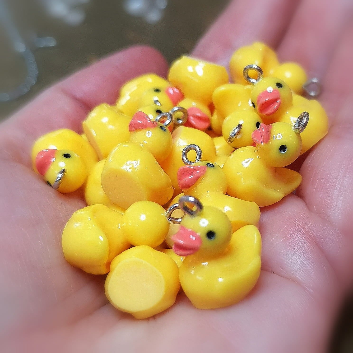 Enten Creolen Gold Edelstahl – Gute Laune Statement Ohrringe von Mallorca