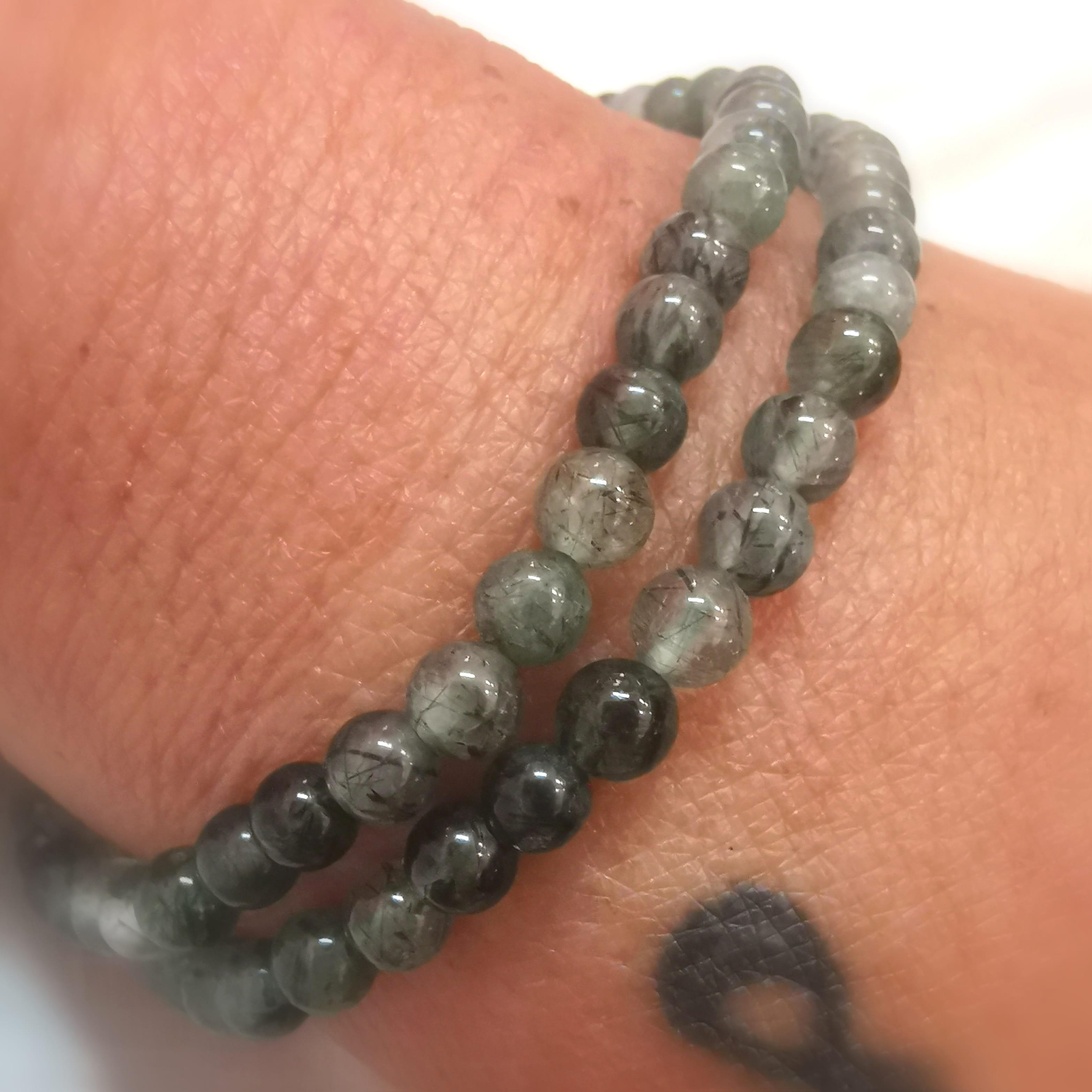 Moosachat AA Karma Yoga Edelstein Armband – Herzchakra, Harmonie & Neubeginn