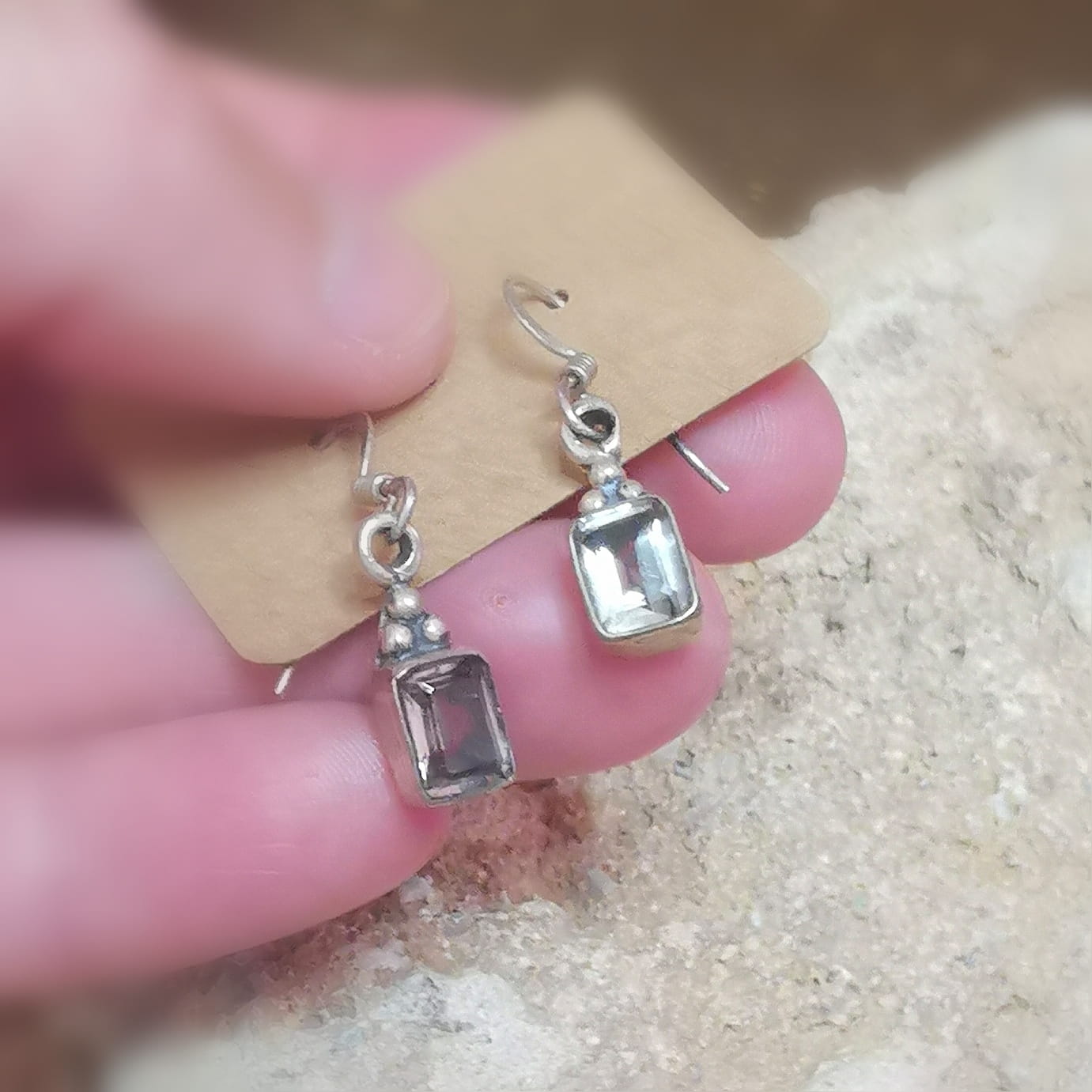 Rauchquarz Edelstein Ohrringe Sterlingsilber – Schutz, Erdung & innere Ruhe