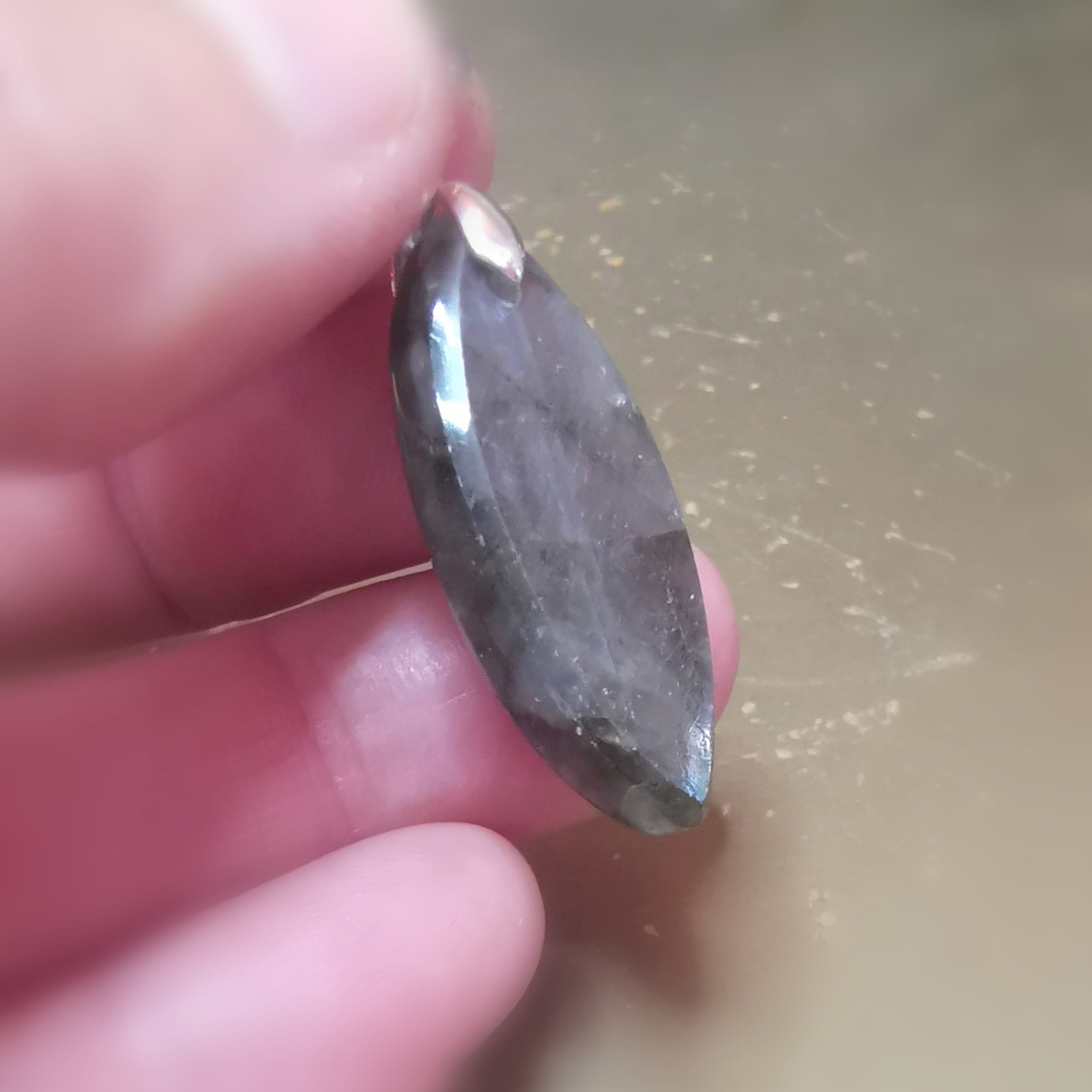 Labradorit Mondstein AA Qualität Karma Anhänger – Sterlingsilber, Harmonie & Intuition