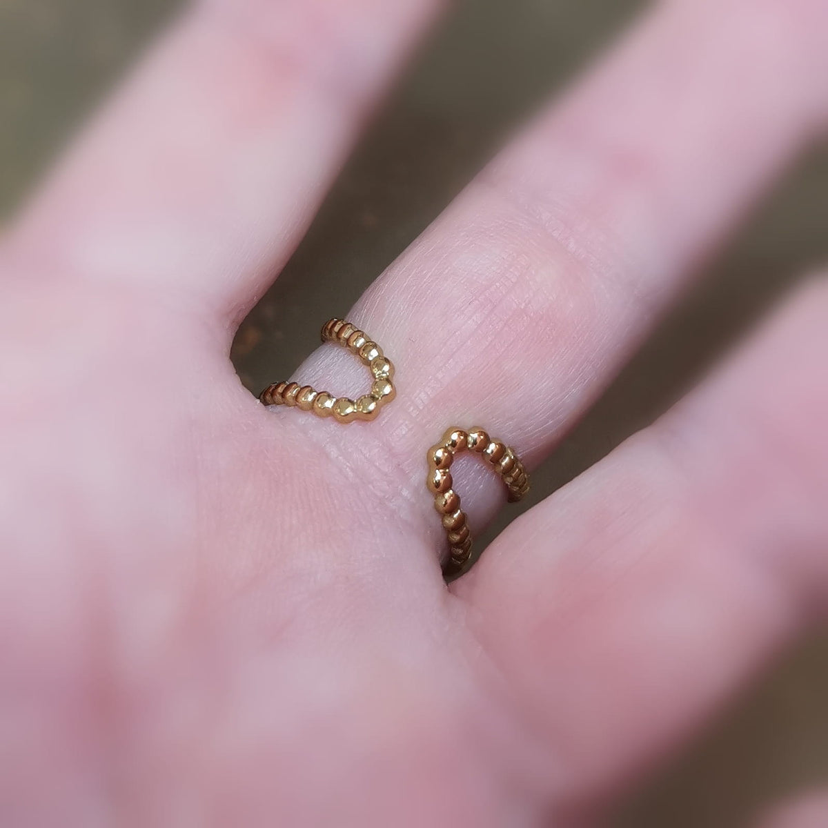 Aventurin Ring – Lebensfreude & Zuversicht Echtstein · Edelstahl · 18 Karat vergoldet