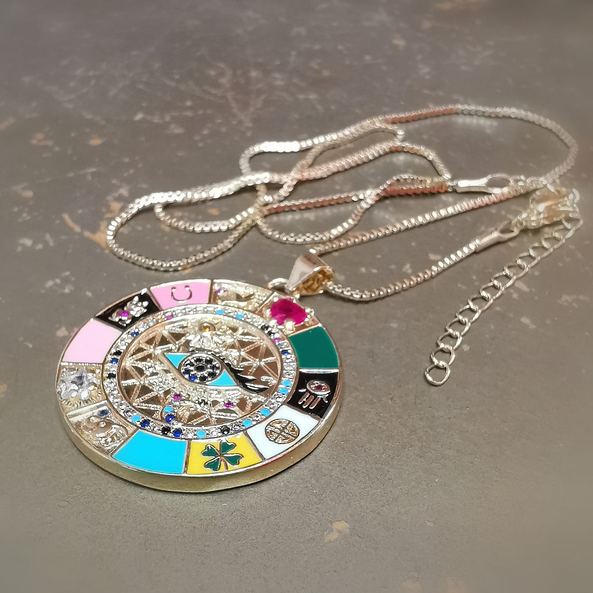 Lucky Symbols Glücksamulett Gold Kette – Schutz & Glück