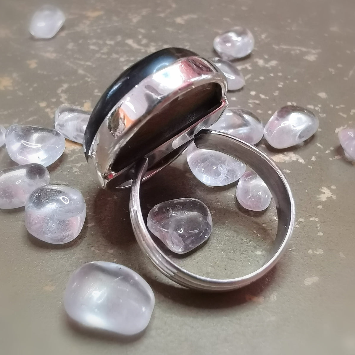 Tigerauge Edelstein Ring – Mut, Schutz & innere Stärke · Sterlingsilber