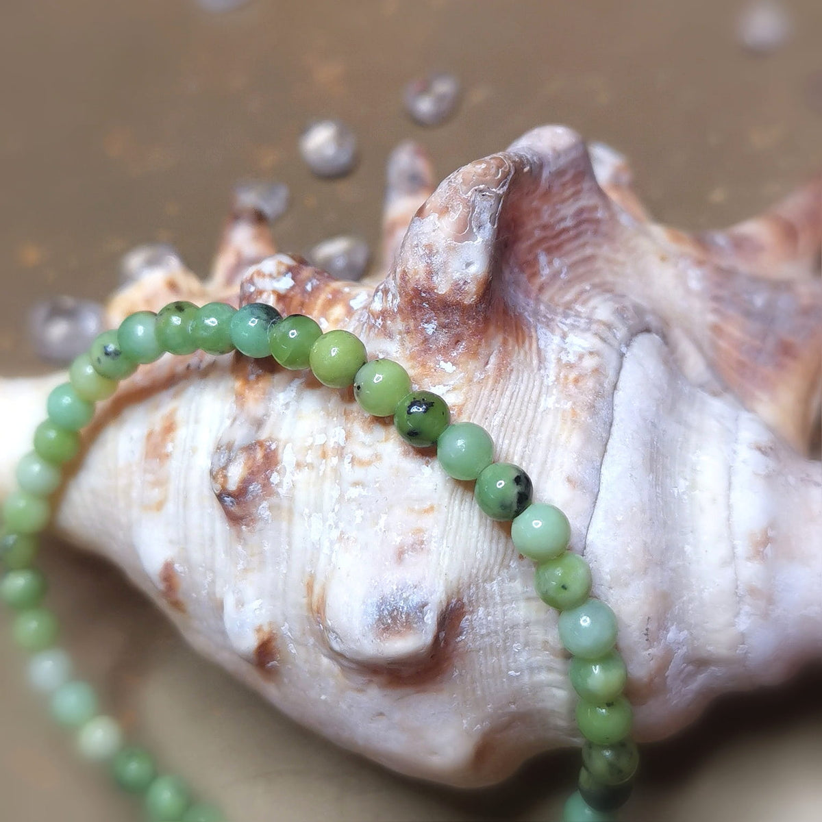 Chrysopras Edelstein Karma Armband 4 mm – Herzchakra, Selbstliebe, Hoffnung & Neubeginn