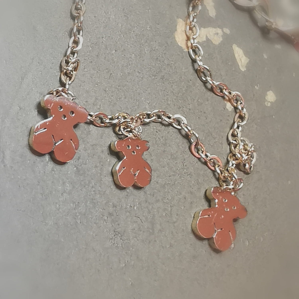 Glücksbärchen Fußkettchen & Armband Gold Edelstahl – Freude, Glück & Lebenslust