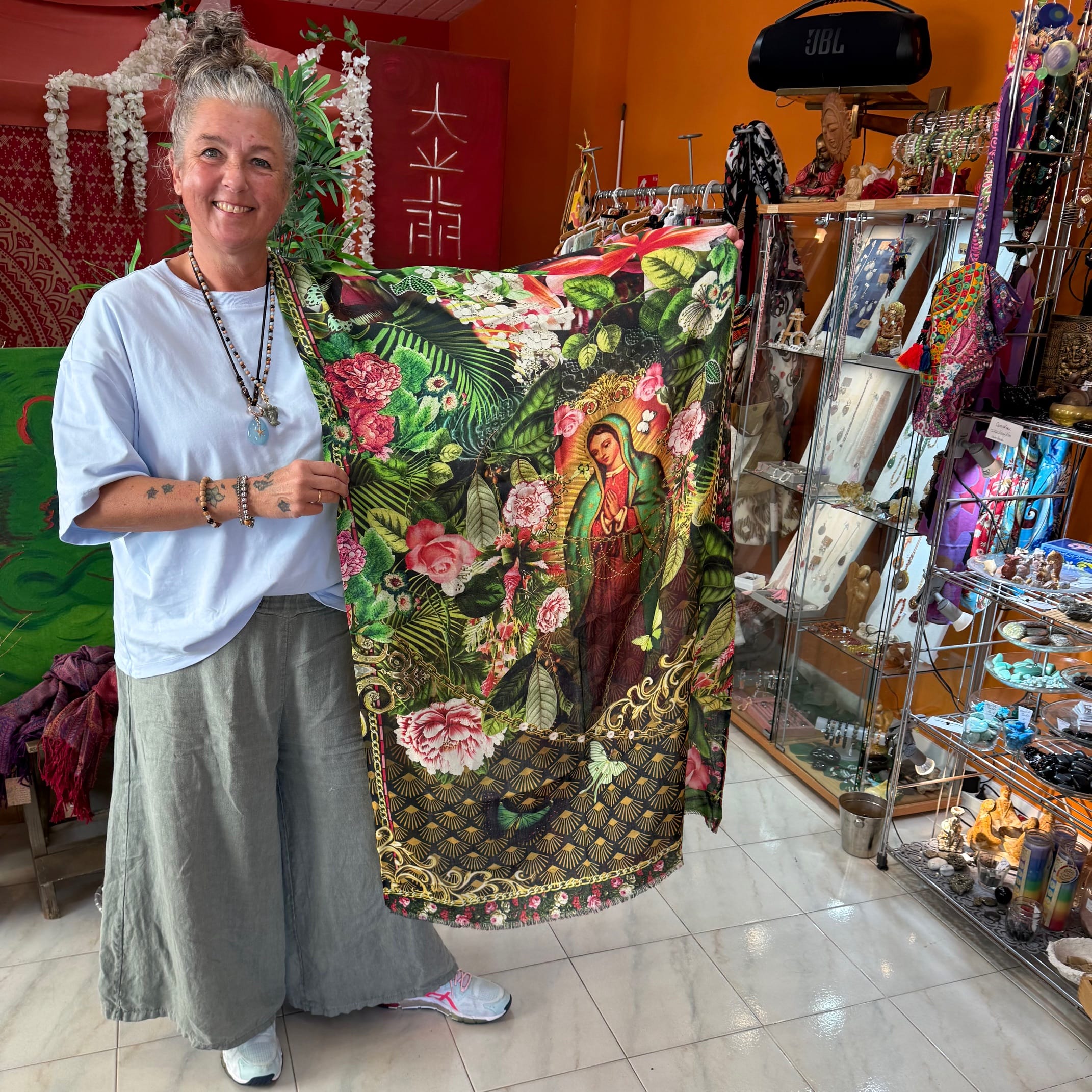 Kaschmir Meditationstuch MARIE – geweiht für Ruhe, Geborgenheit & innere Wärme