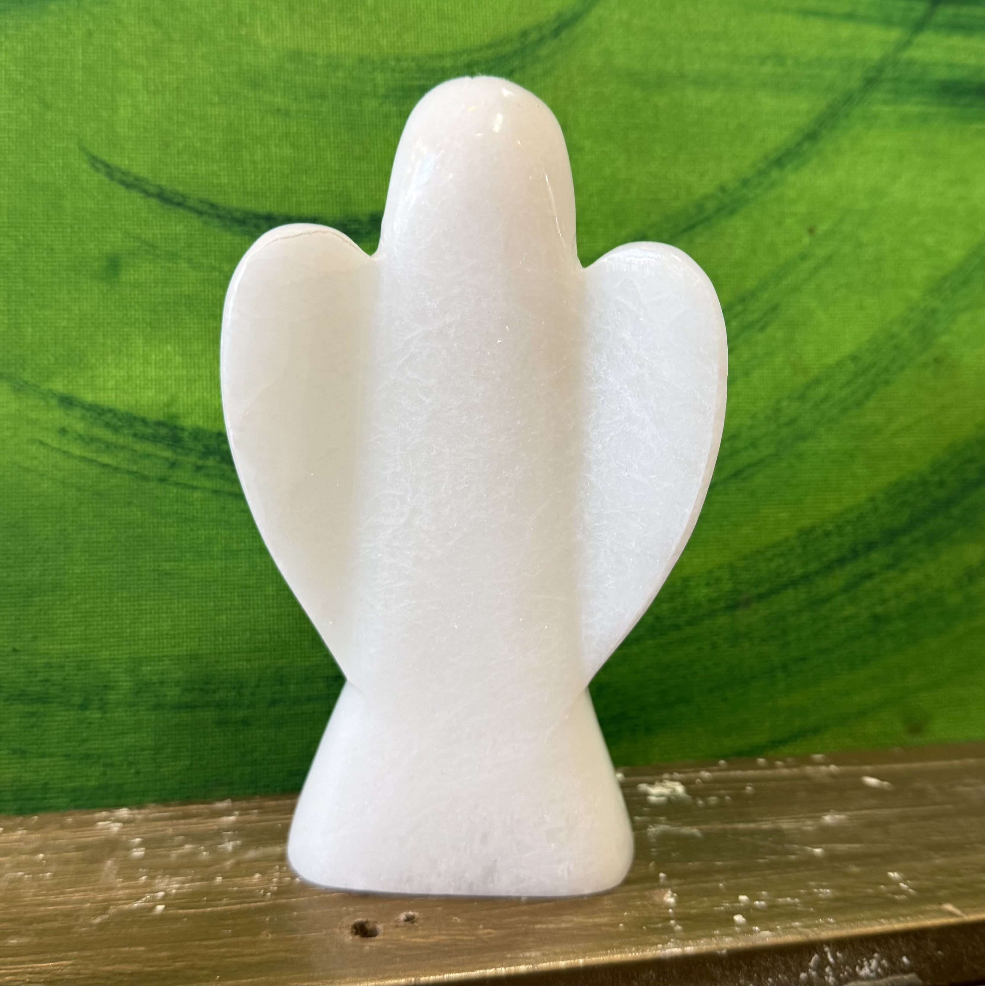 Großer Selenit Engel Deko – geweiht für Schutz, Frieden & lichtvolle Klarheit