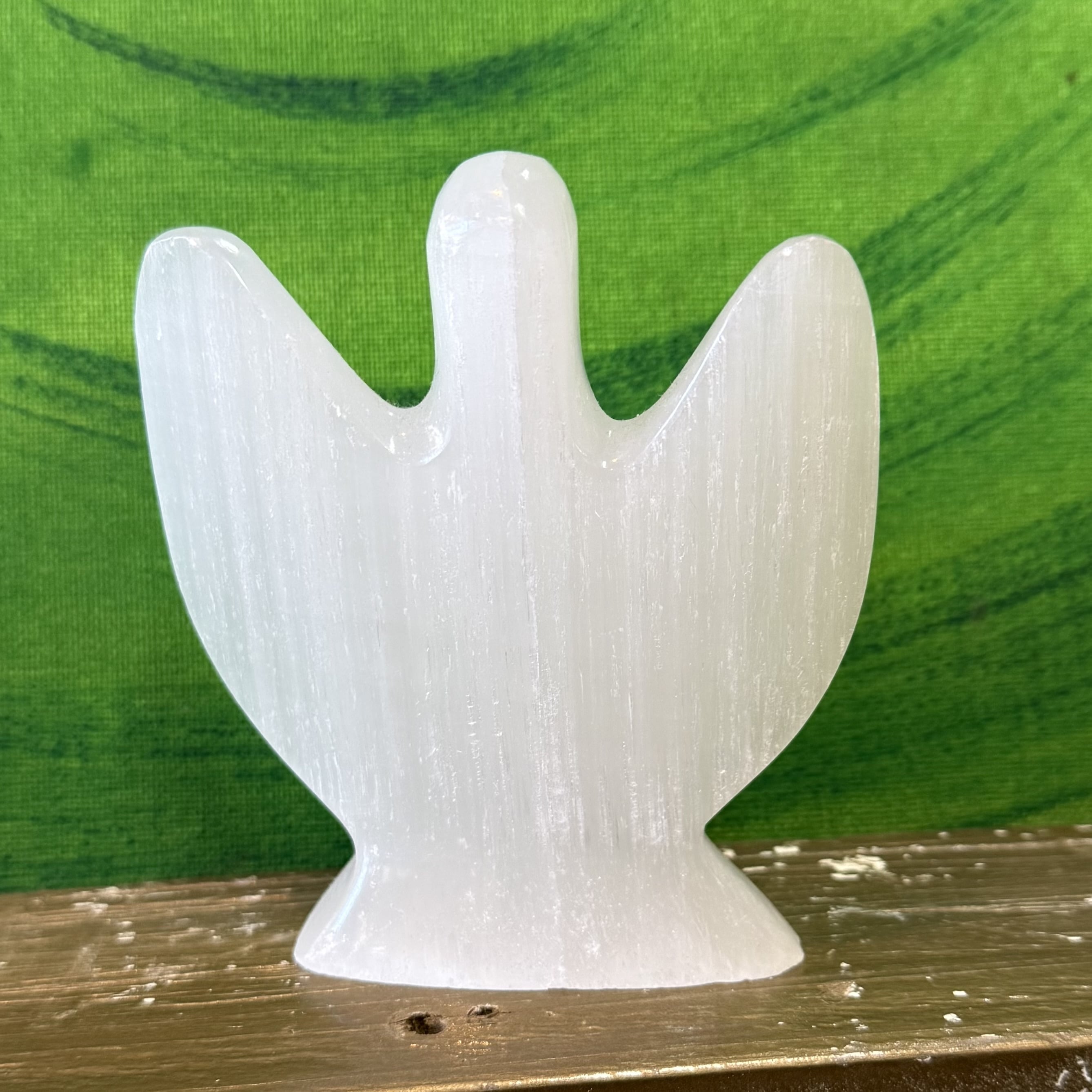 Selenit Engel Deko – geweiht für Schutz, Frieden & lichtvolle Klarheit