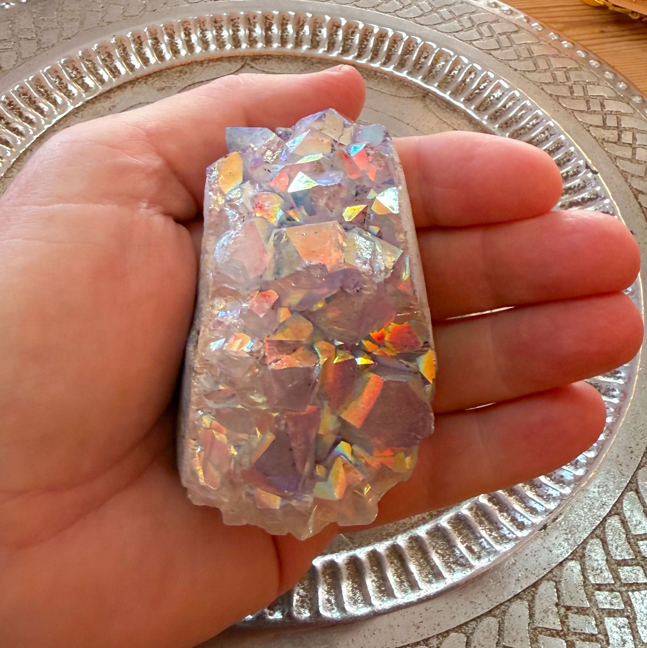 Angel Aura Edelstein Heilstein Druse – Meditation, Licht & Lebensfreude