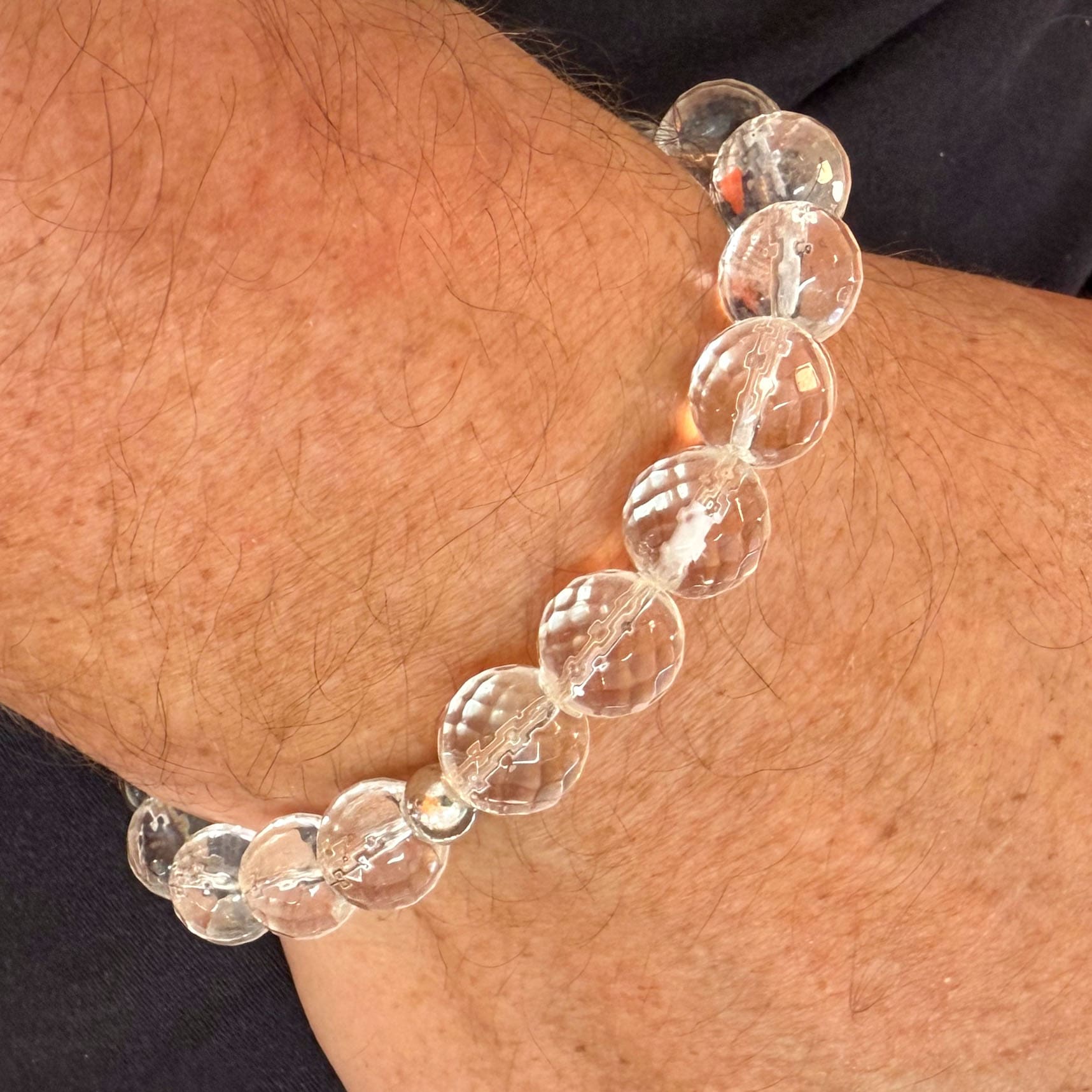Bergkristall Edelstein Armband 10 mm – geweiht für Klarheit & Energiefluss