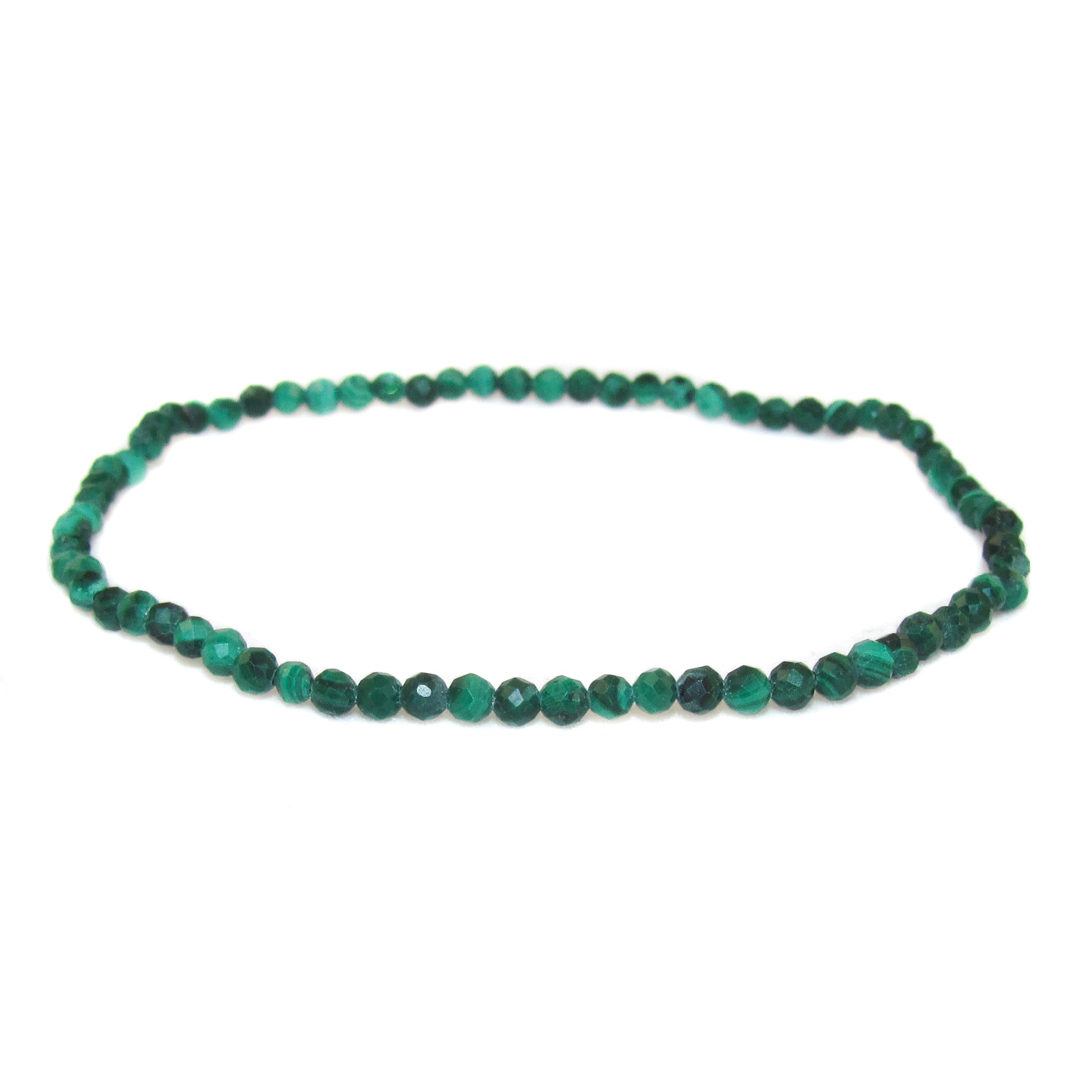 Malachit Edelstein Armband, Ausgeglichenheit und Lebensfreude, filigrane Perlen