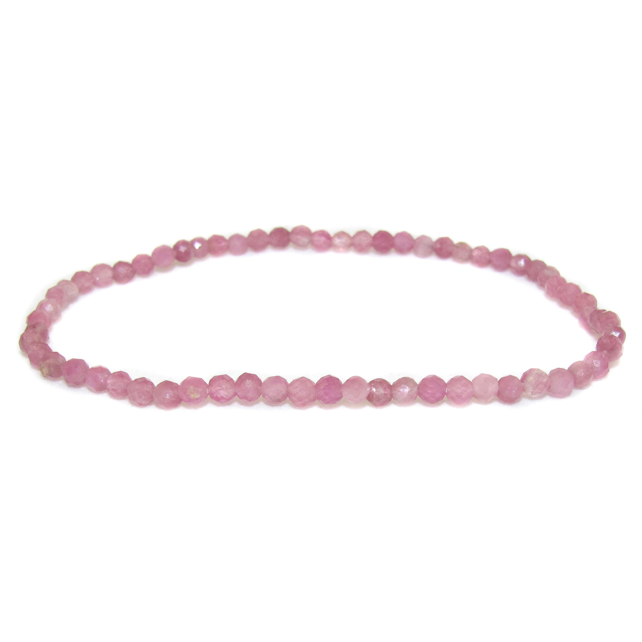 rosa Turmalin Edelstein Heilstein Armband, filigran 2 mm, Herzschutz #mitLiebe