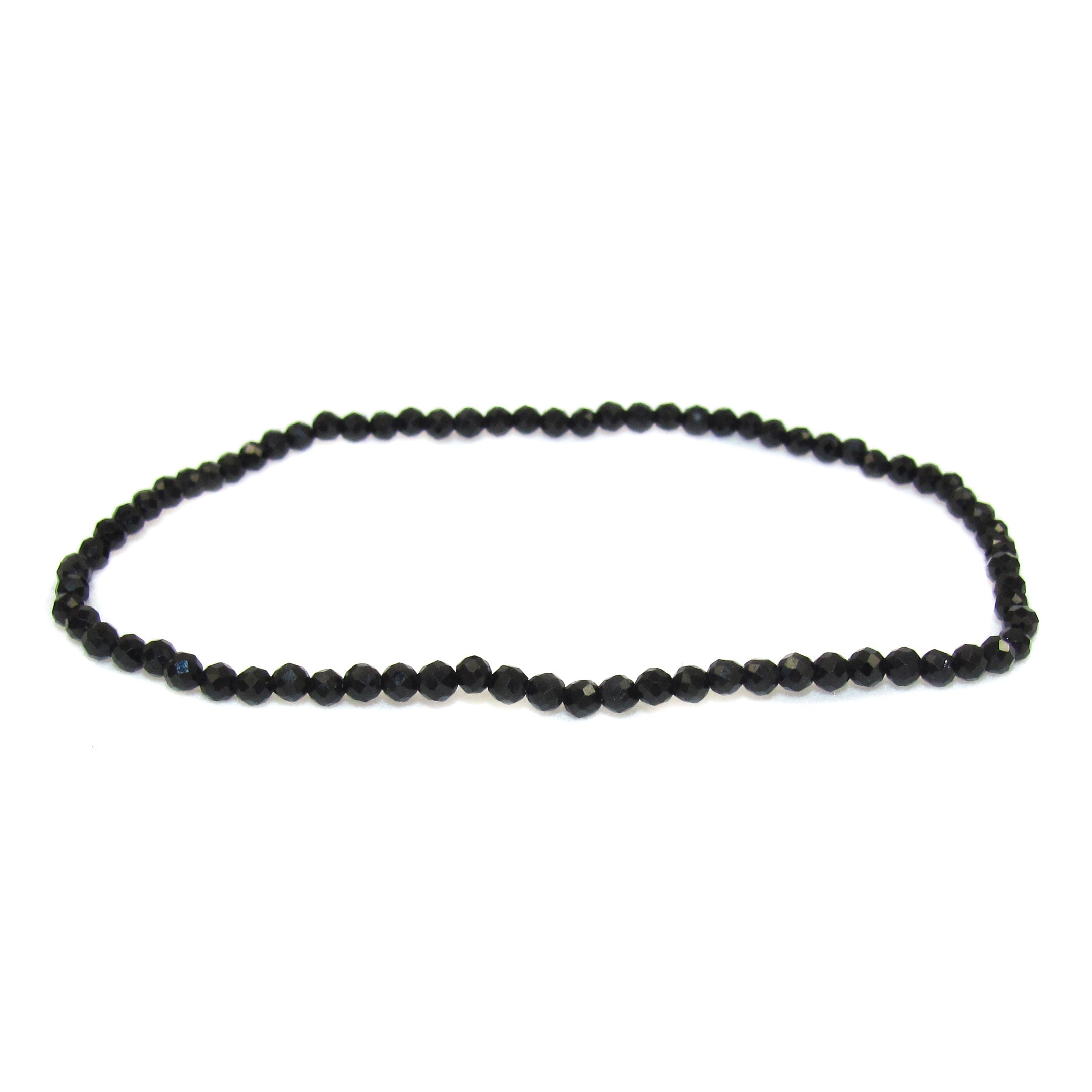 Turmalin Edelstein Armband, klassisch schwarz 2 mm, Schutz und Befreiung
