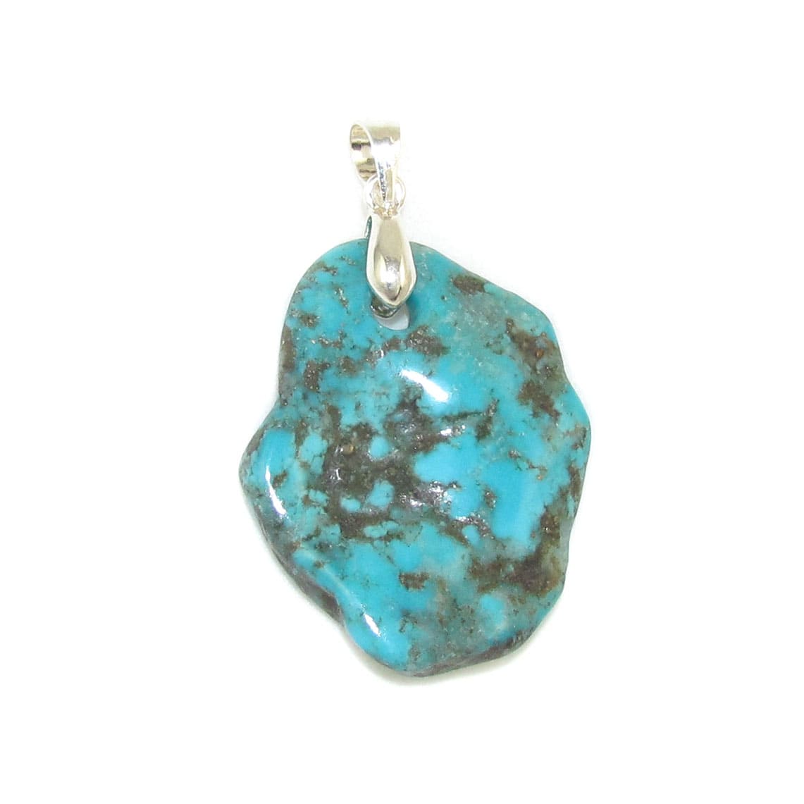 Arizona Turquoise Nugget Gemstone Healing Stone Pendant - Freedom