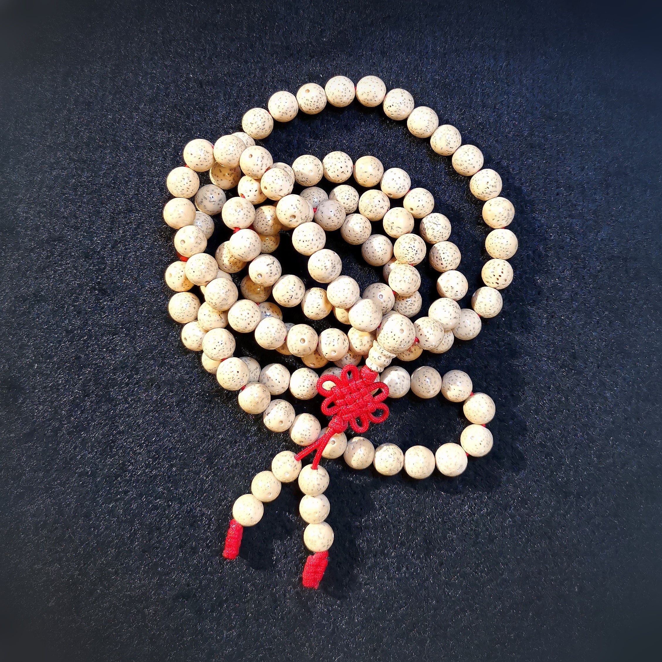 Lotus Edelstein Heilstein XL Mala Gebetskette, 108 Perlen, innere Kraft