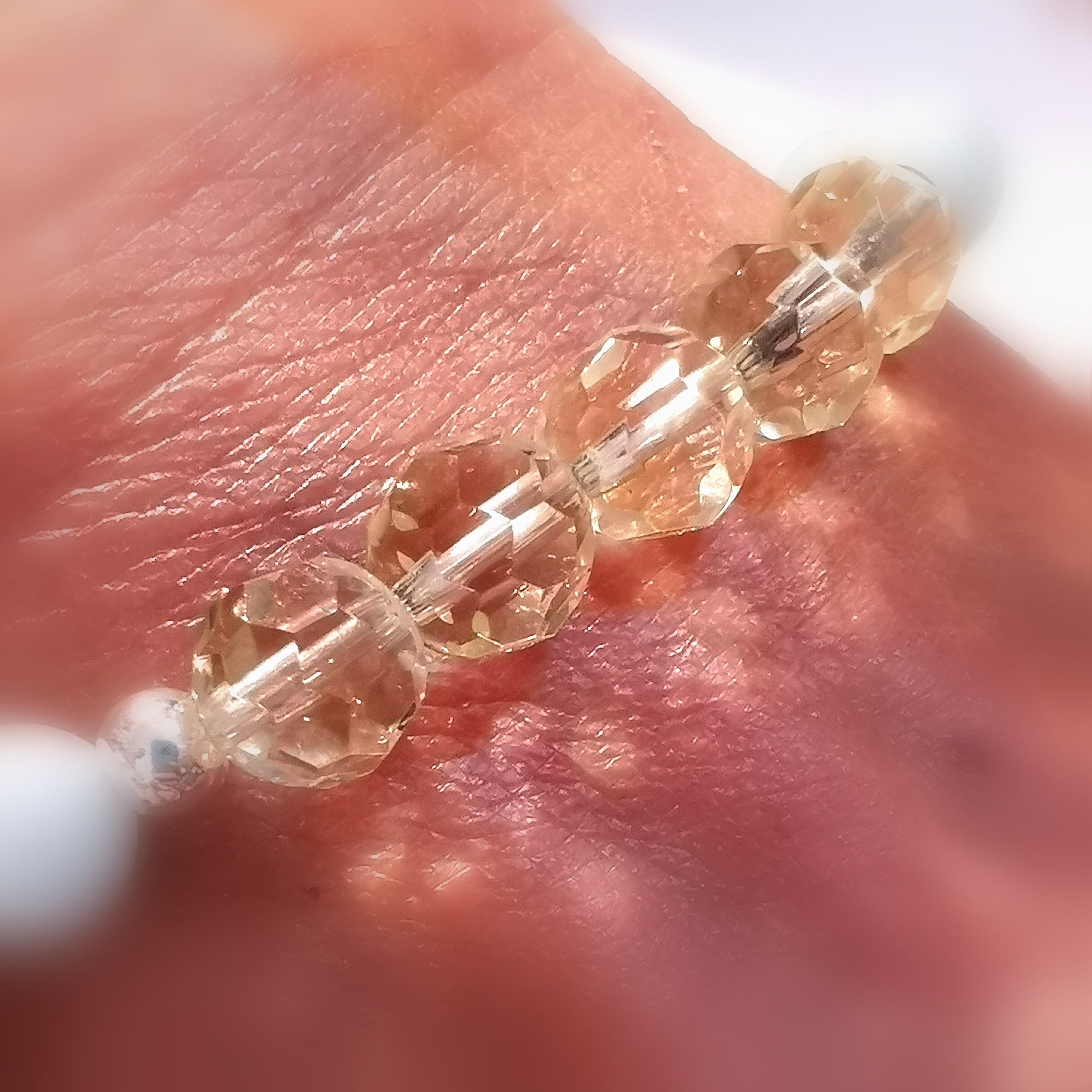 Aquamarin Limonen Quarz Edelstein Heilstein Karma Armband, geweiht - leichte Wege