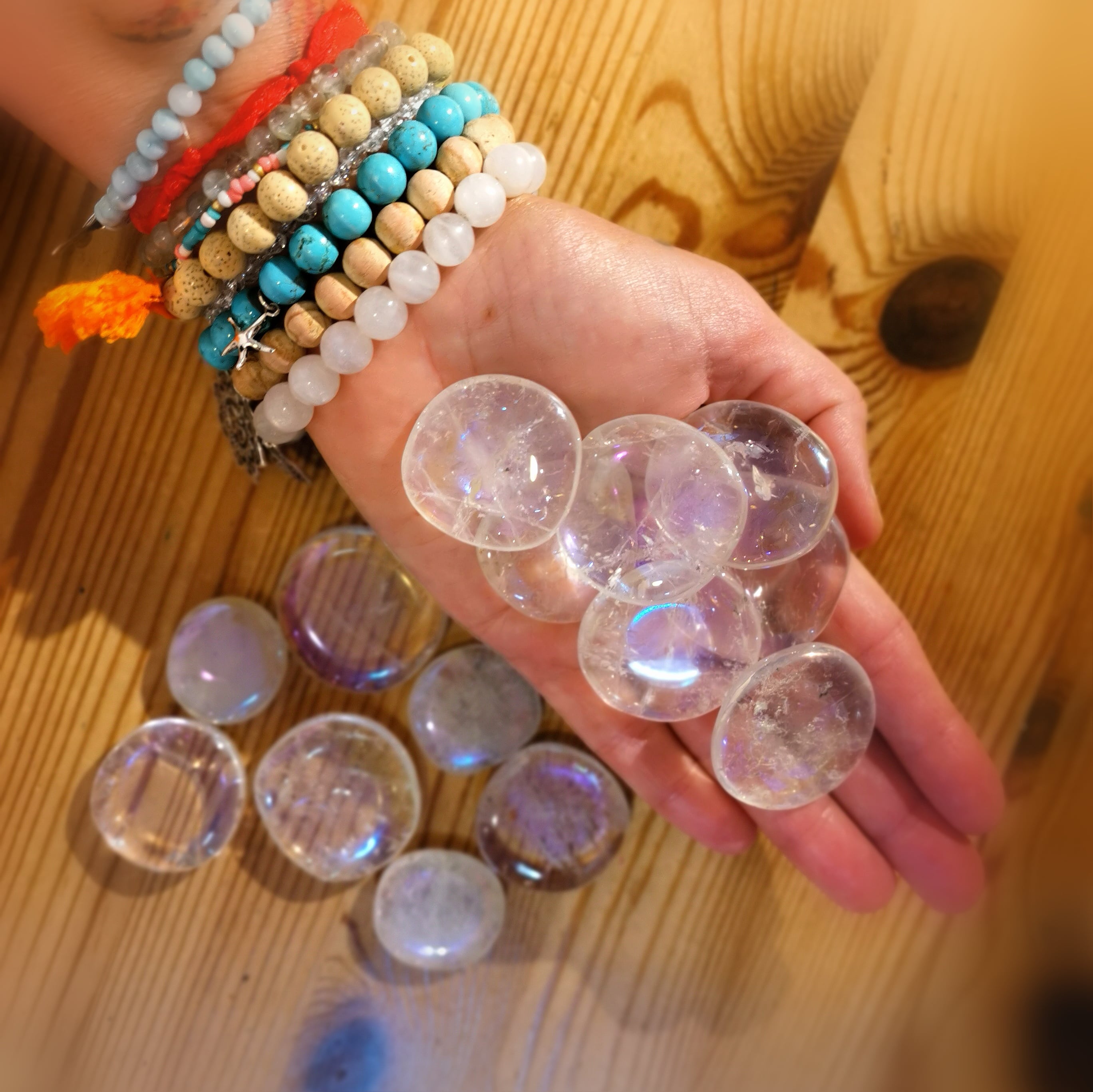 🔹 Angel Aura Gemstone Healing Stone Tumbled Stone – Basic Renewal &amp; Energy Flow ✨